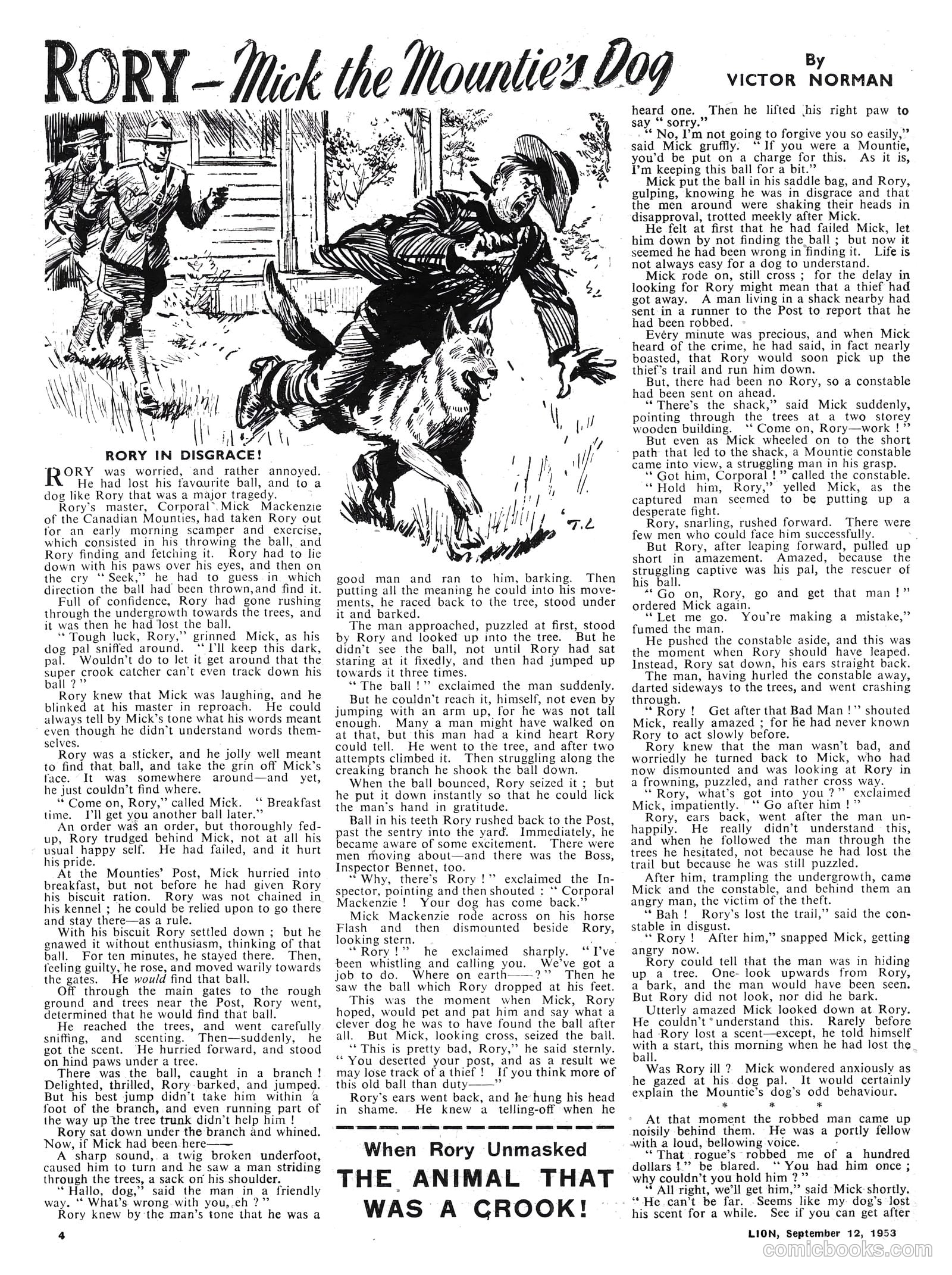 Lion #82 (1953) — page 4 of 20