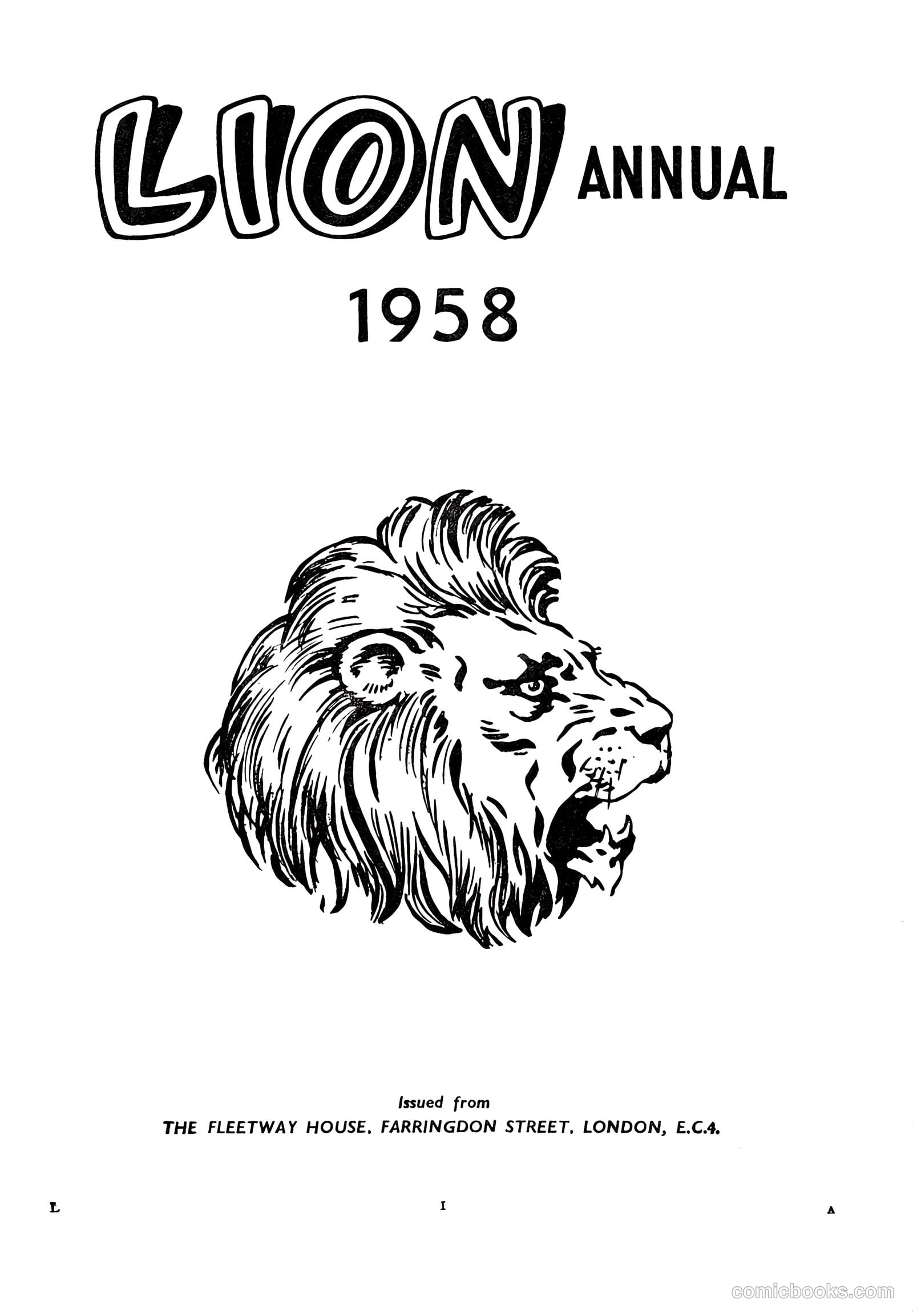 Lion Annual #1958 (1958) — page 5 of 163