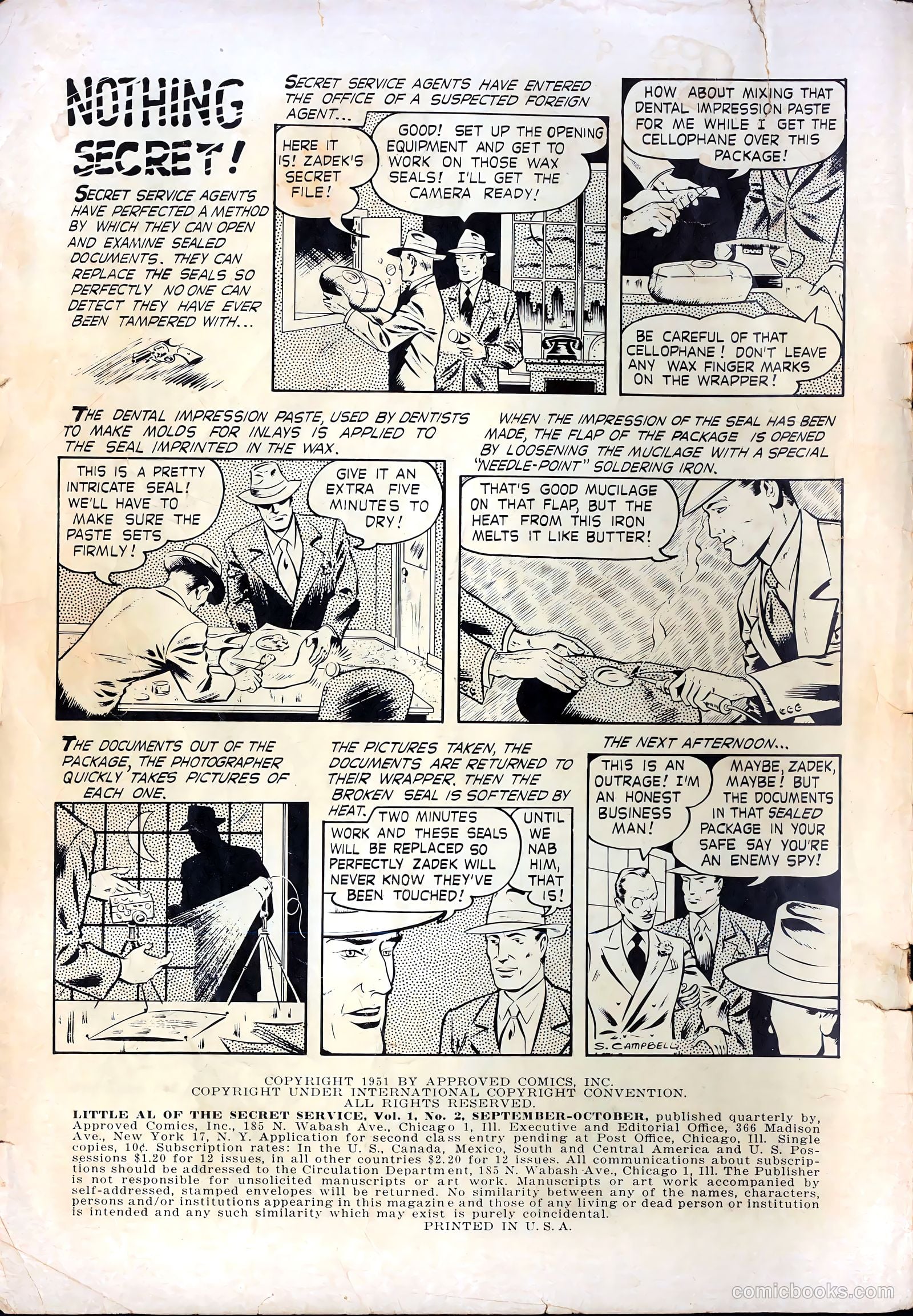 Little Al of the Secret Service #2 (1951) — page 2 of 36