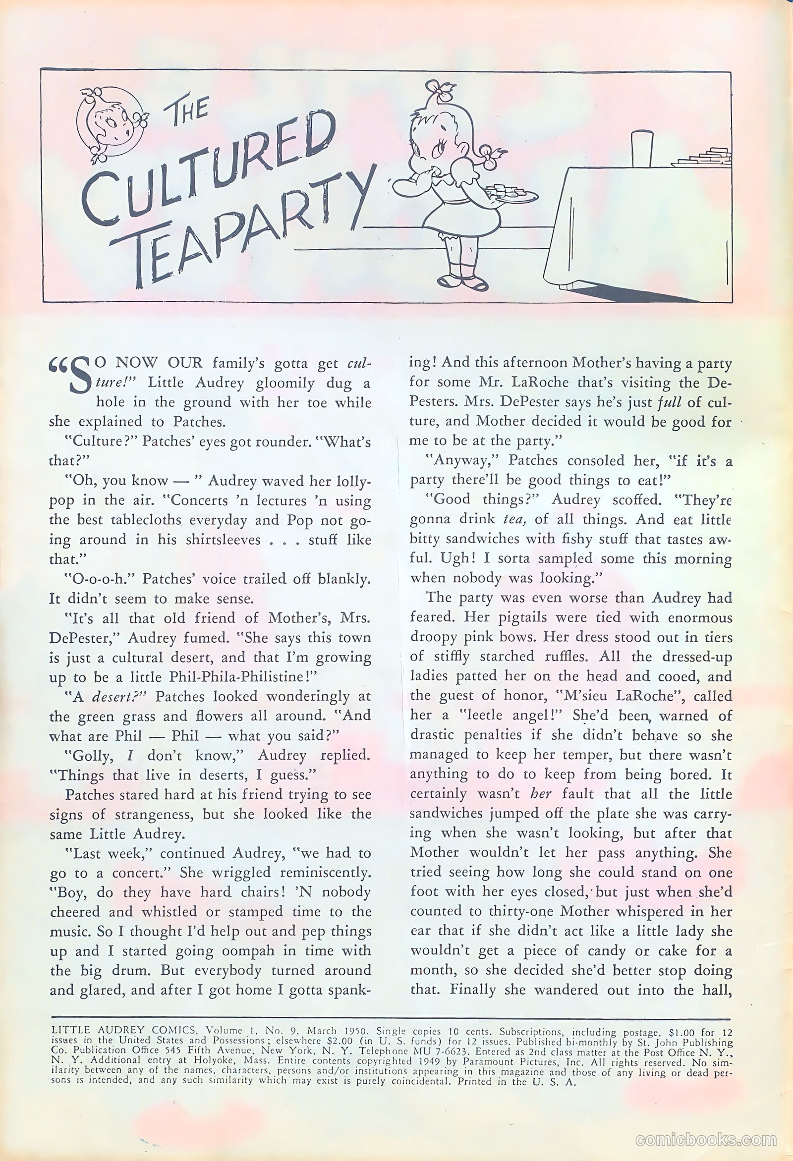Little Audrey #9 (1950) — page 2 of 36