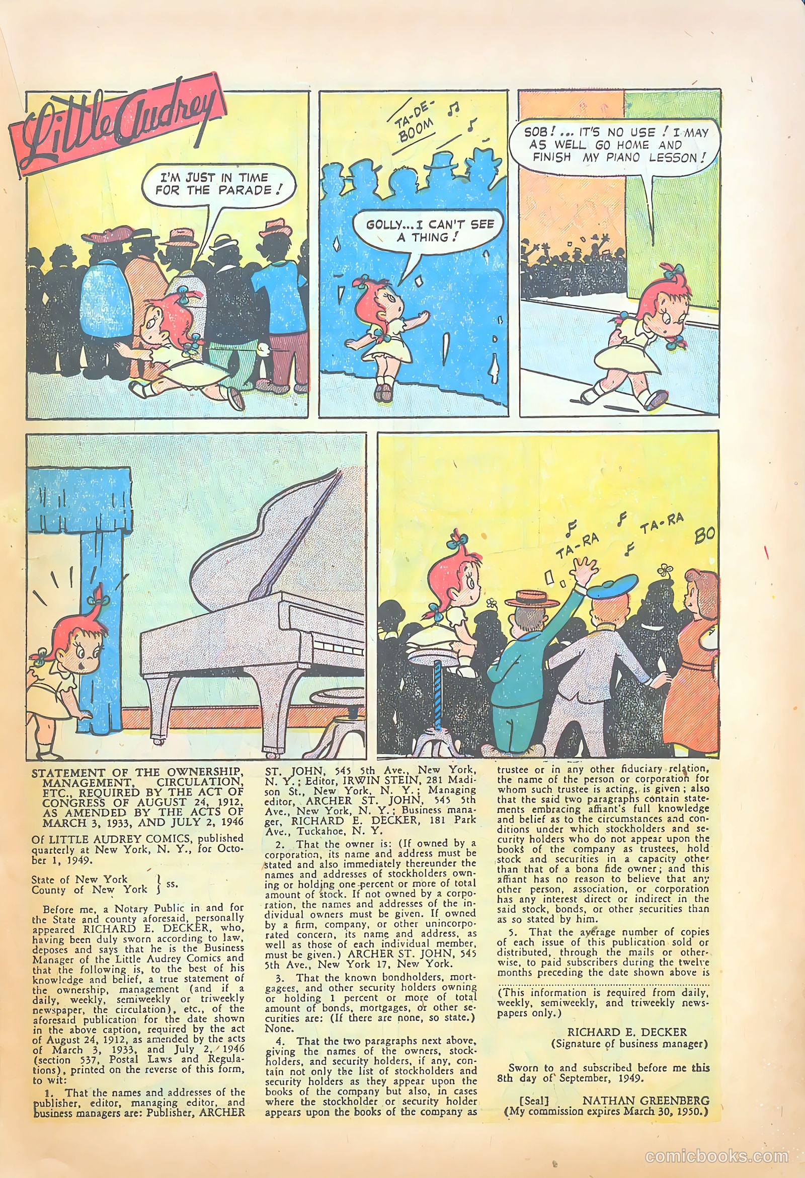 Little Audrey #9 (1950) — page 23 of 36
