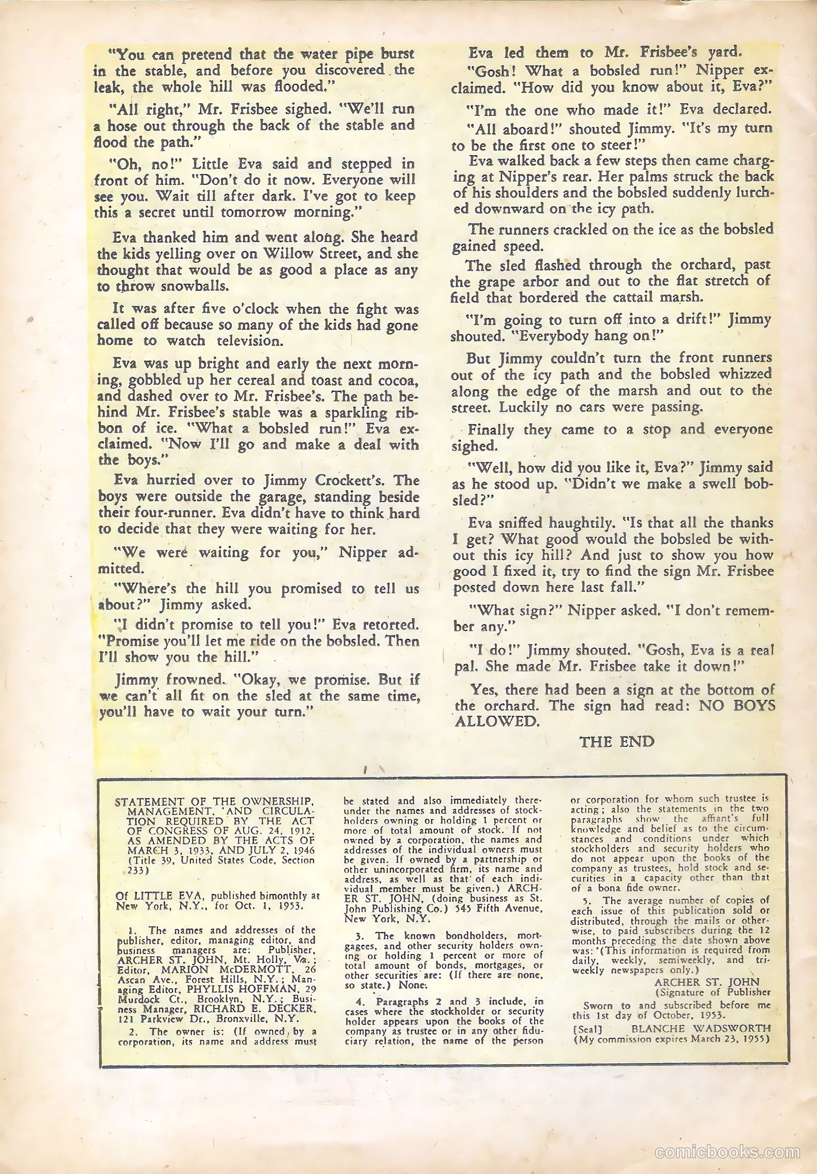 Little Eva #15 (1954) — page 26 of 36