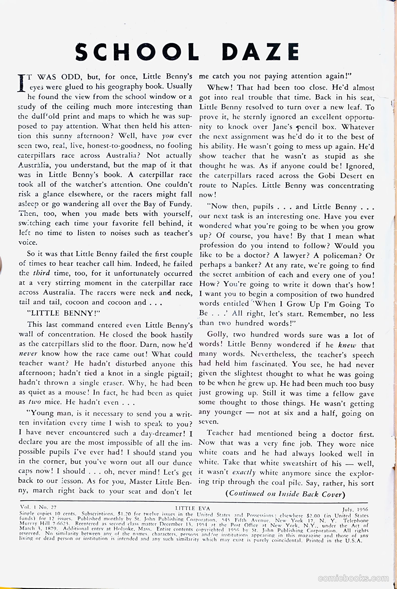 Little Eva #27 (1956) — page 2 of 36