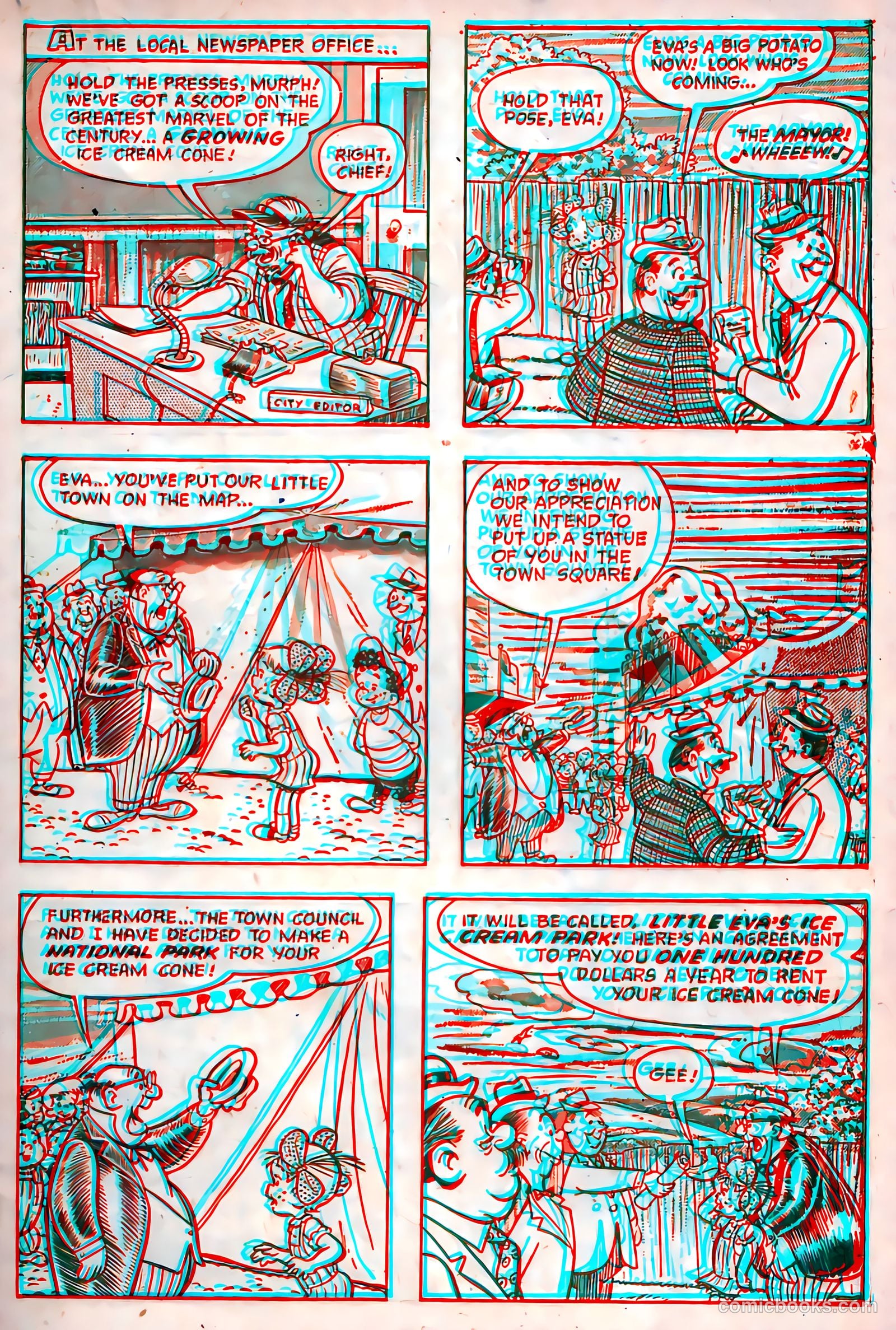 Little Eva 3-D #2 (1953) — page 33 of 36