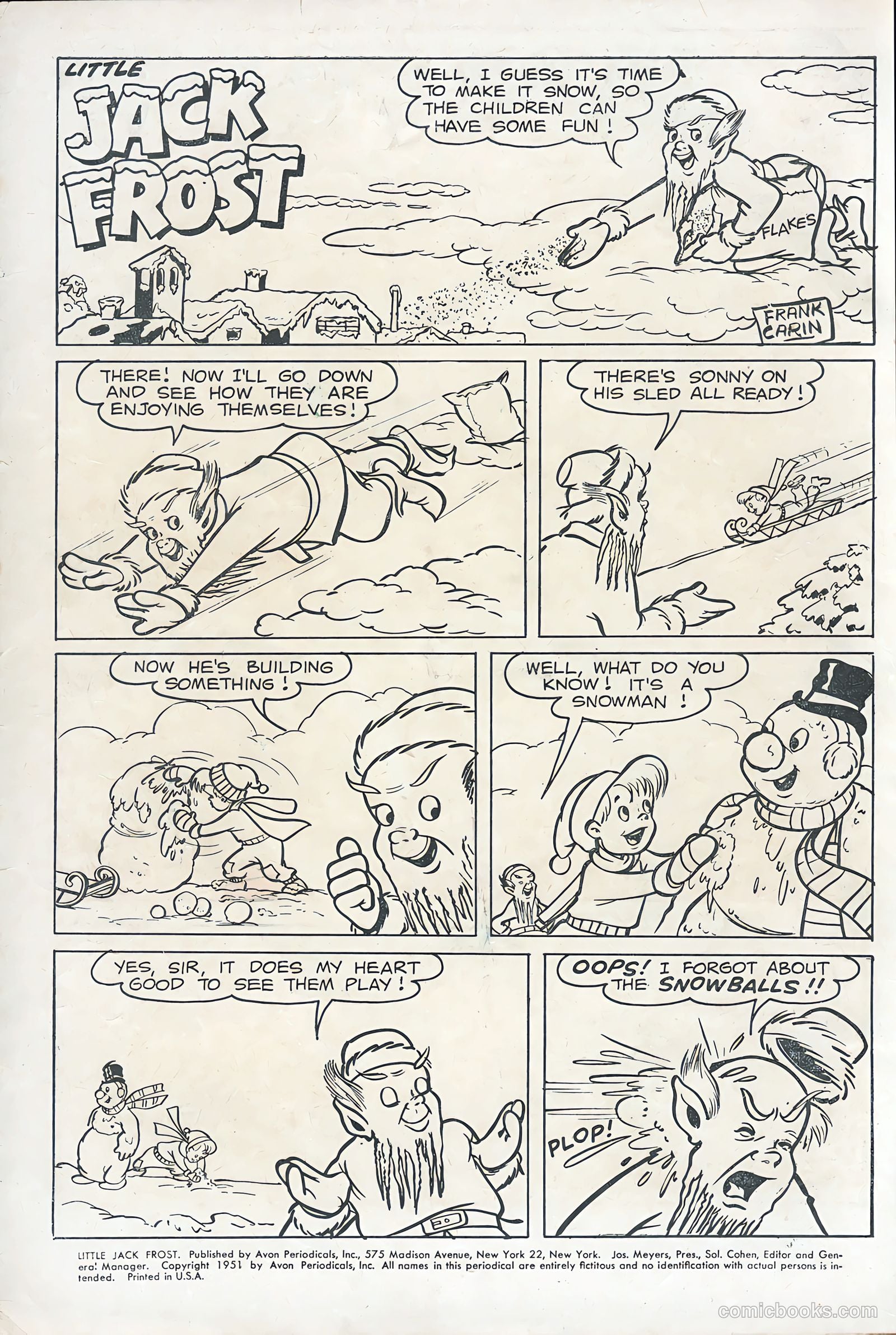Little Jack Frost #1 (1951) — page 3 of 37