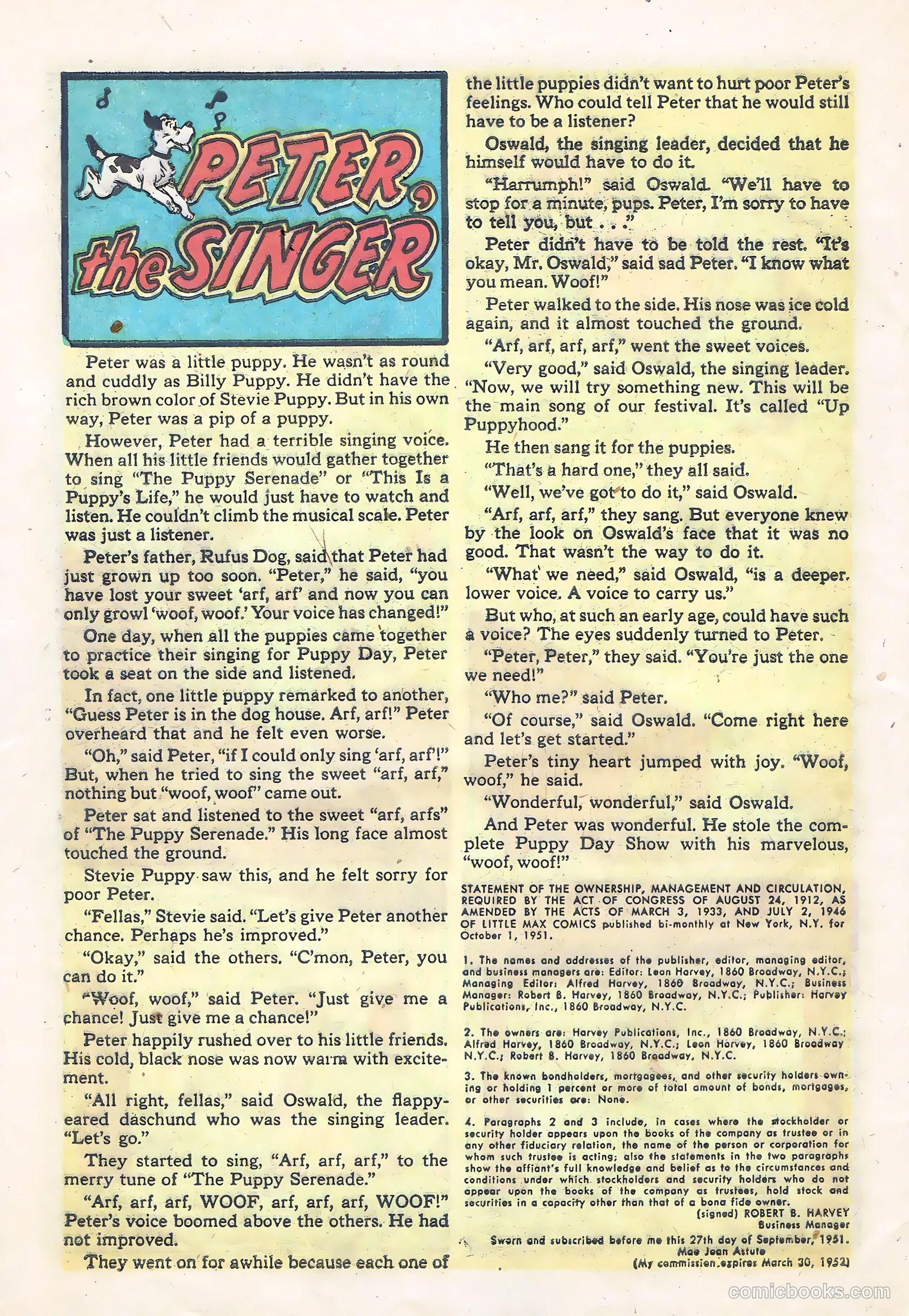 Little Max Comics #16 (1952) — page 29 of 35