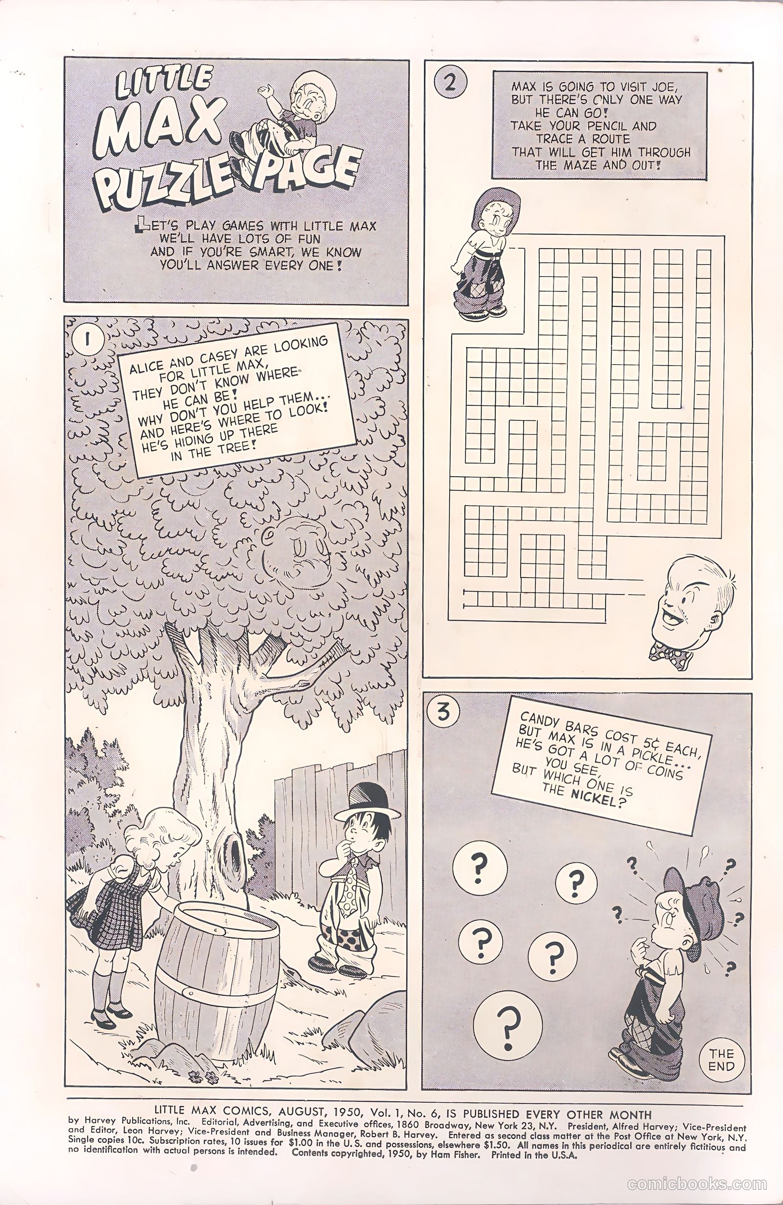Little Max Comics #6 (1955) — page 2 of 36