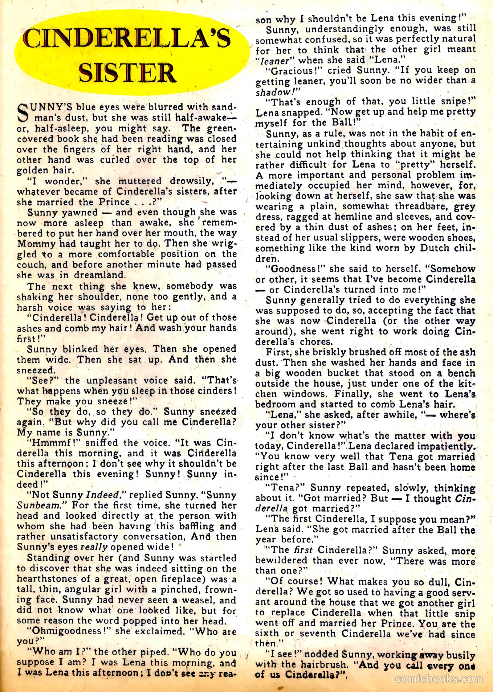 Little Miss Sunbeam Comics #1 (1950) — page 25 of 36