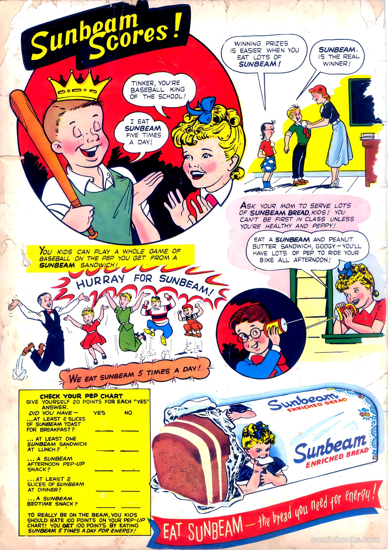 Little Miss Sunbeam Comics #1 (1950) — page 36 of 36