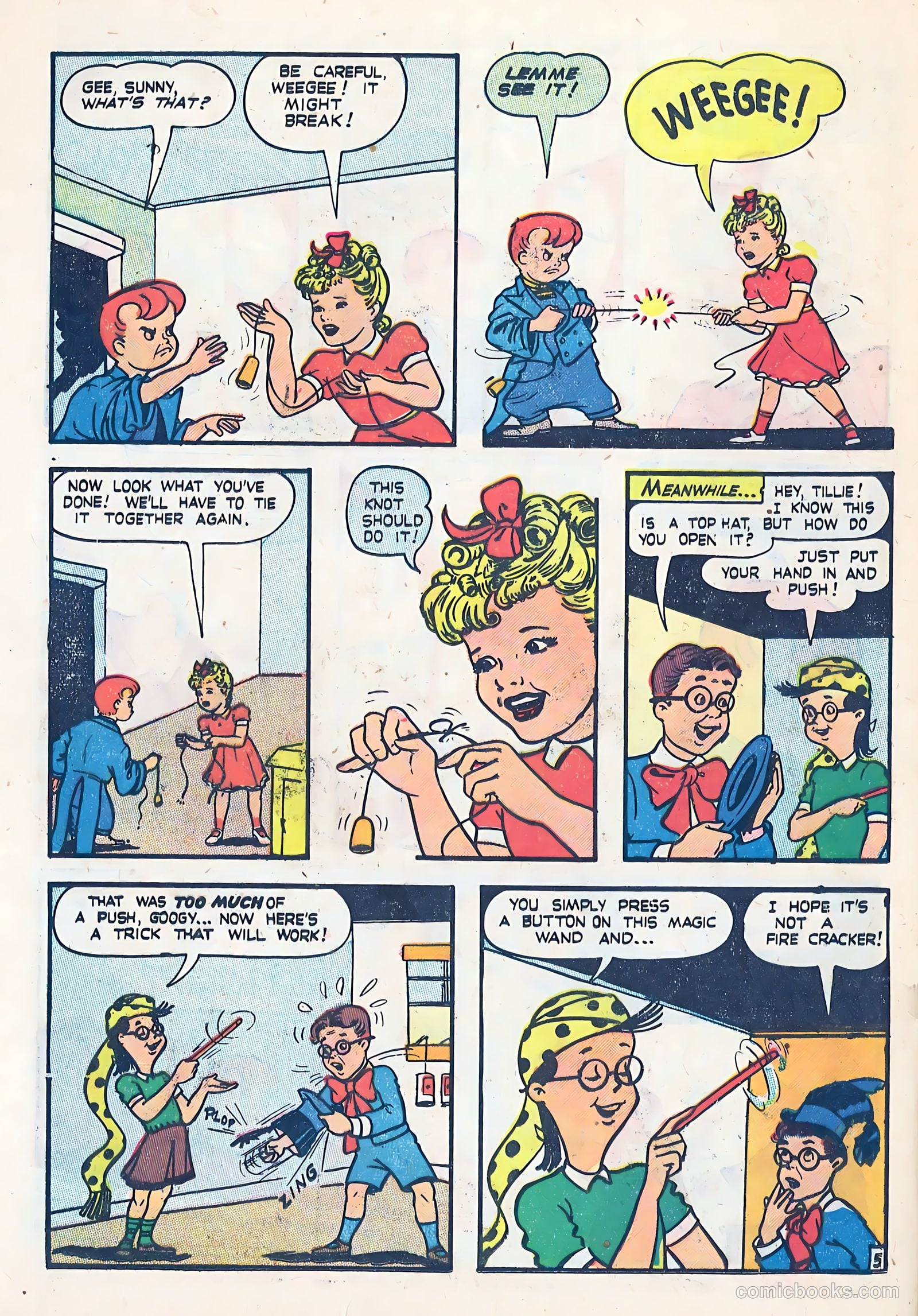 Little Miss Sunbeam Comics #2 (1950) — page 20 of 36