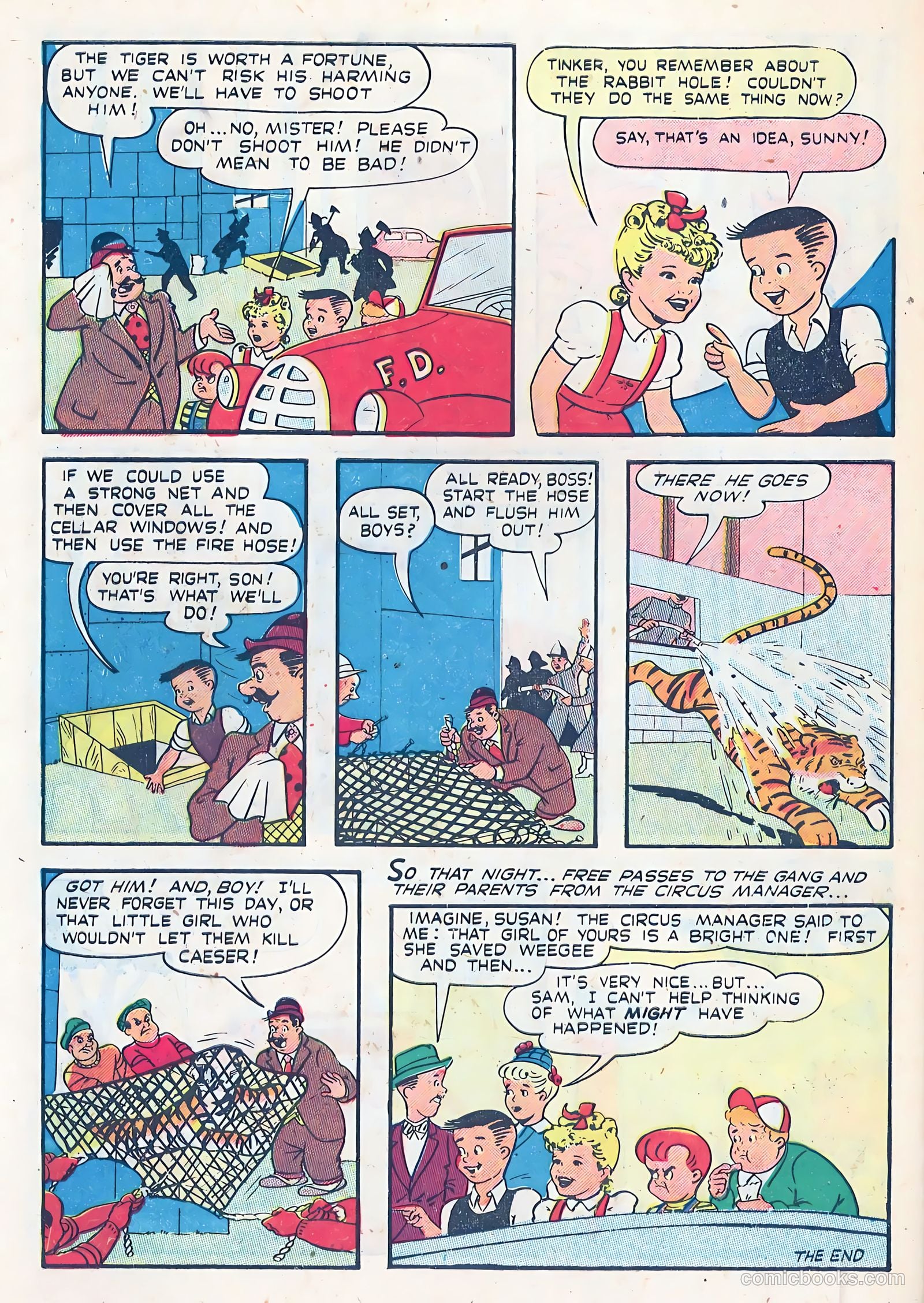 Little Miss Sunbeam Comics #2 (1950) — page 34 of 36