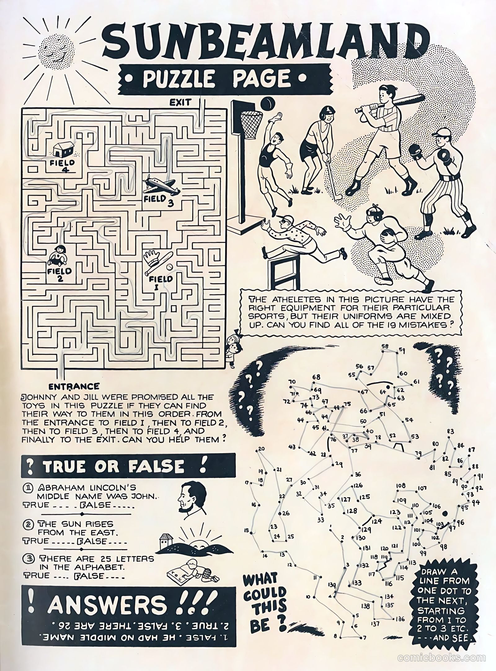 Little Miss Sunbeam Comics #2 (1950) — page 35 of 36