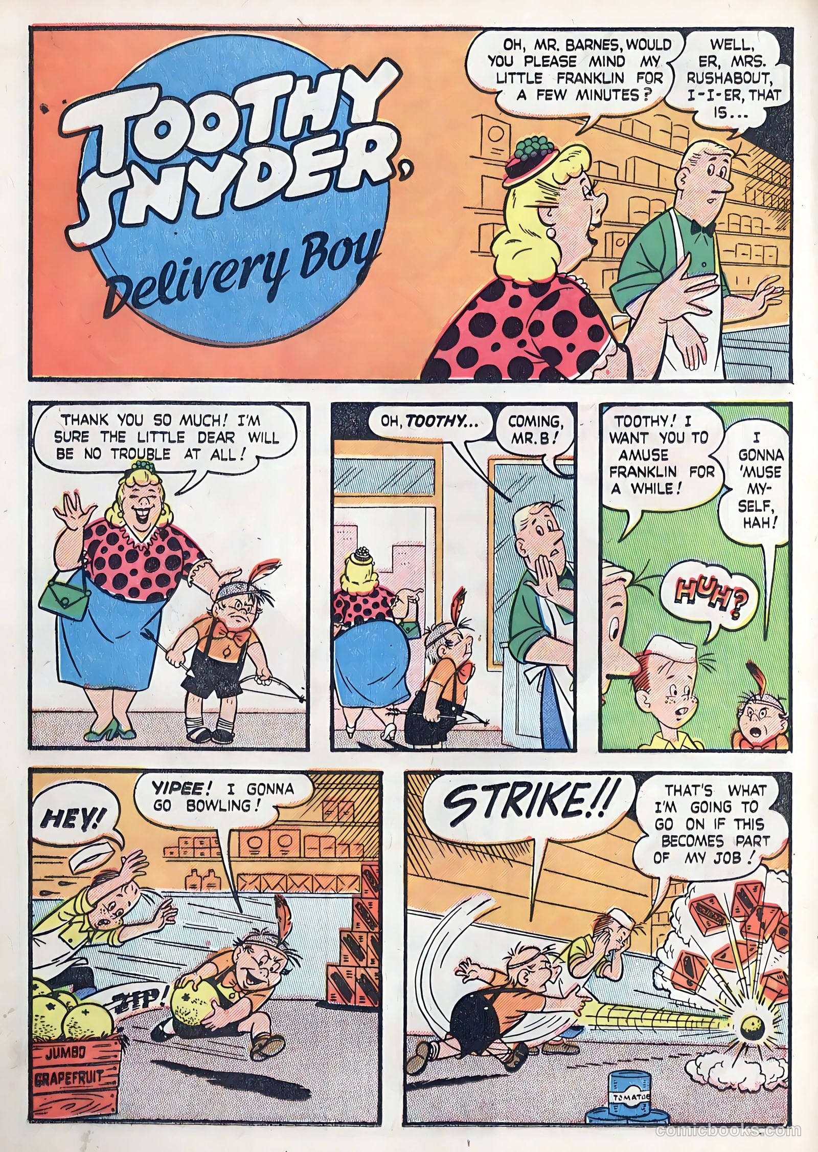 Little Miss Sunbeam Comics #3 (1950) — page 20 of 36