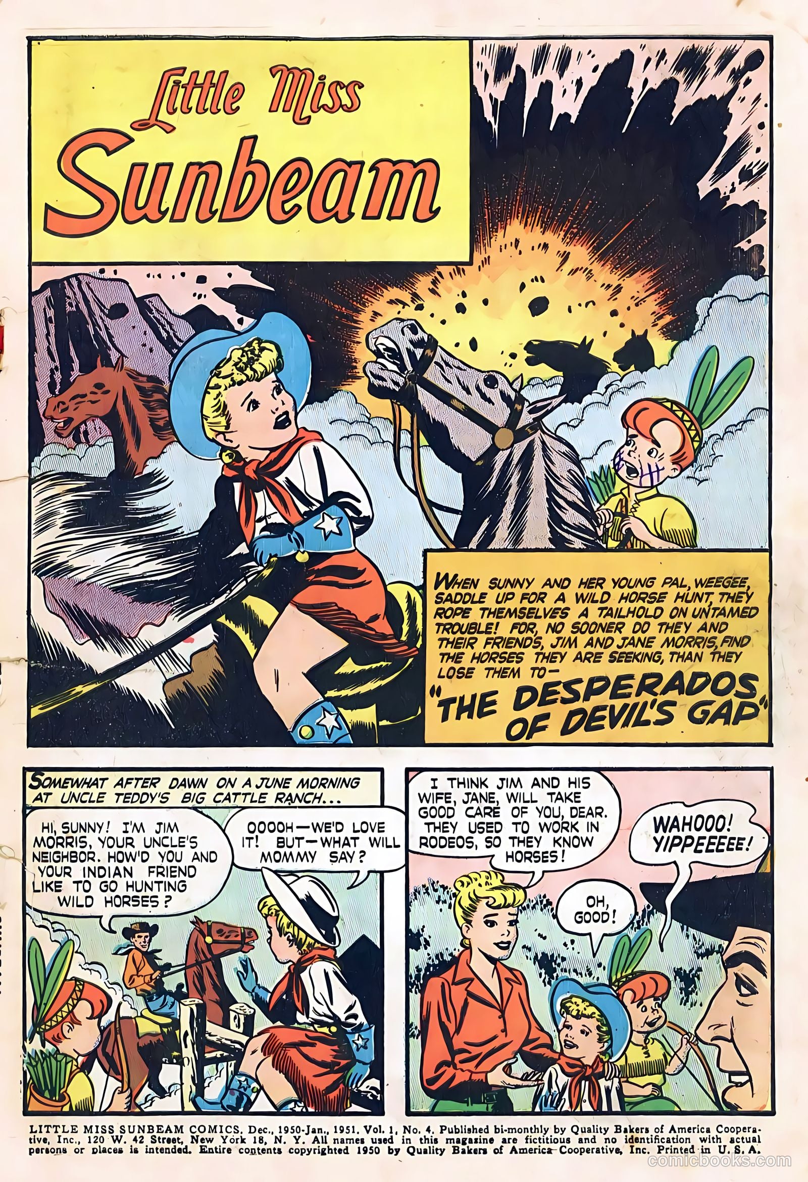 Little Miss Sunbeam Comics #4 (1950) — page 3 of 34
