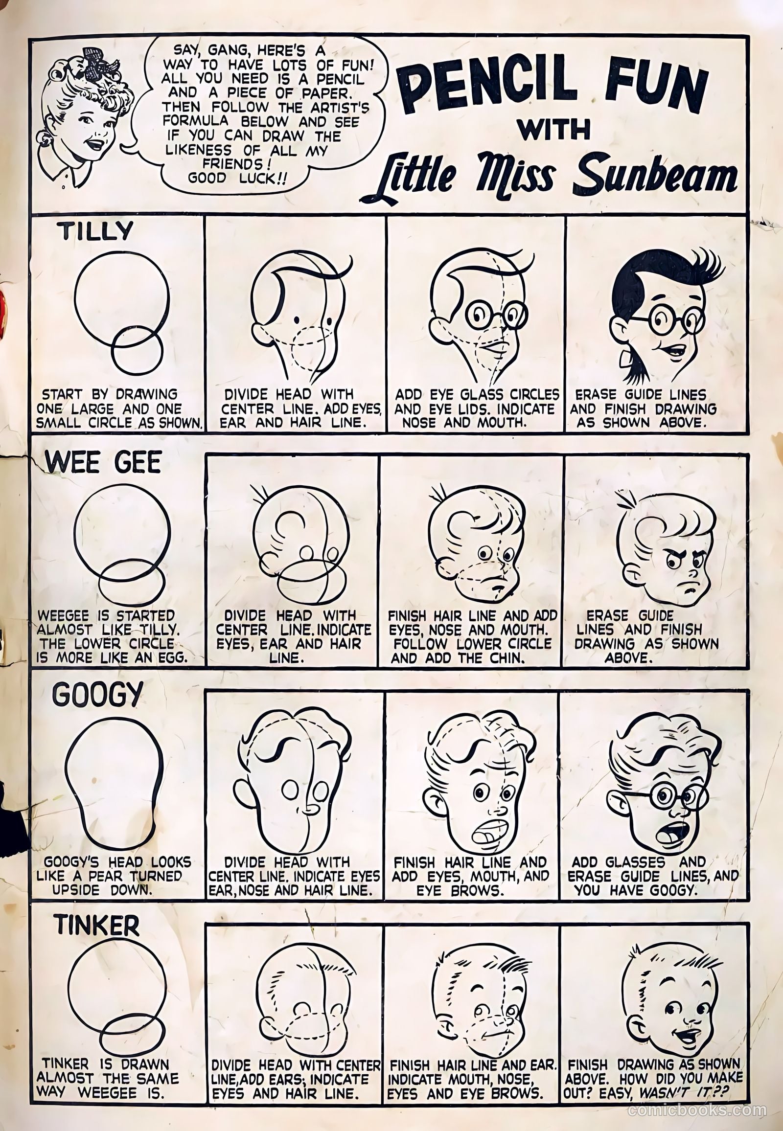 Little Miss Sunbeam Comics #4 (1950) — page 33 of 34
