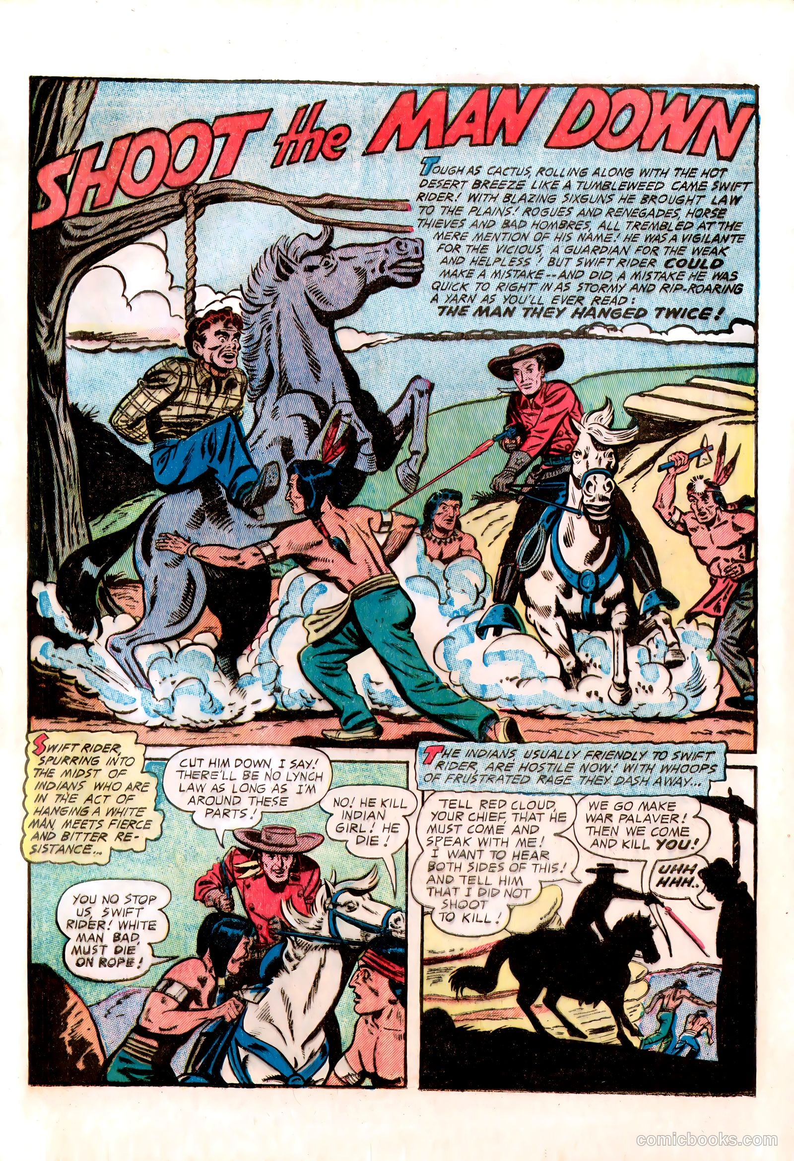 Lone Eagle #1 (1954) — page 21 of 36