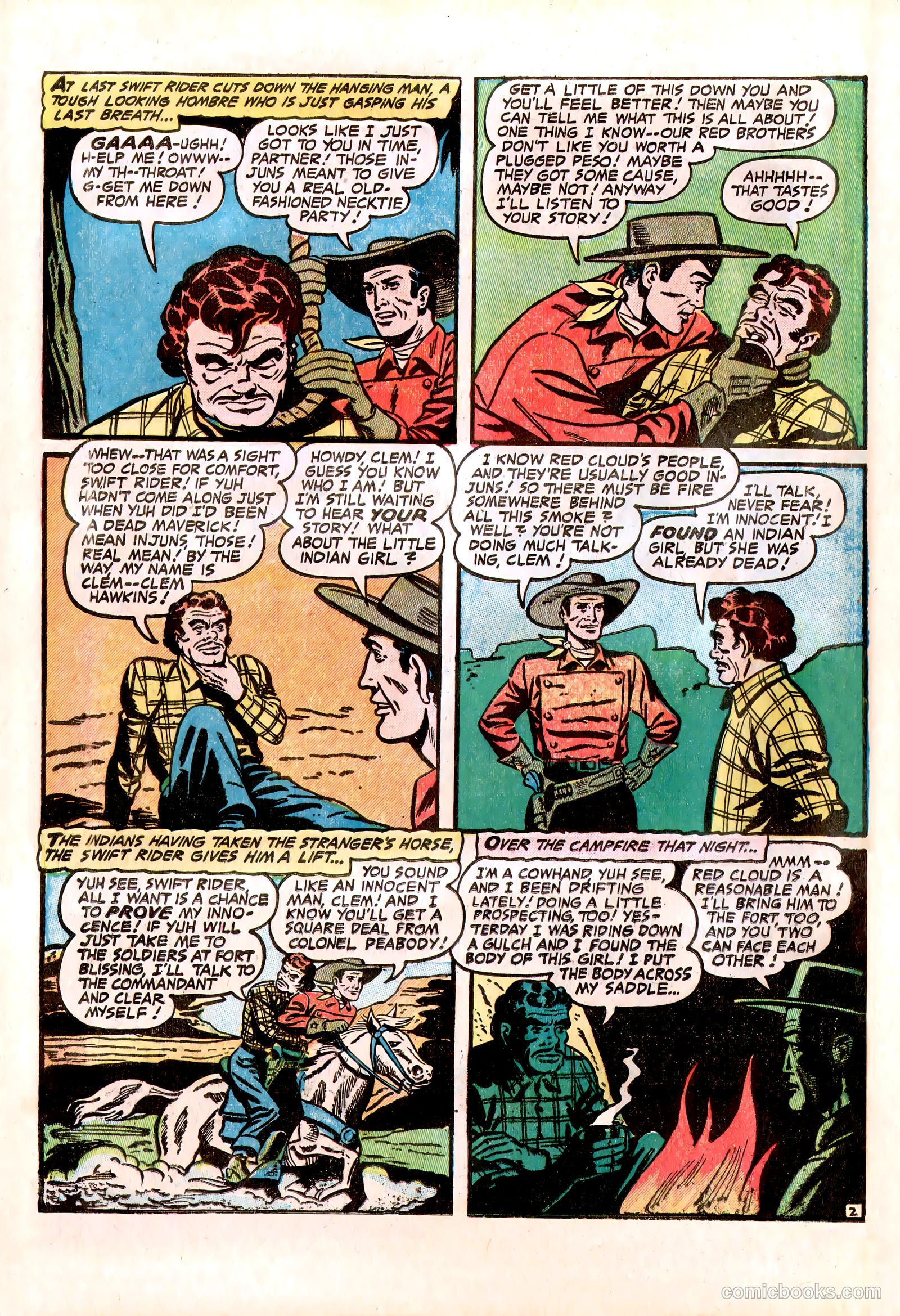 Lone Eagle #1 (1956) — page 22 of 36