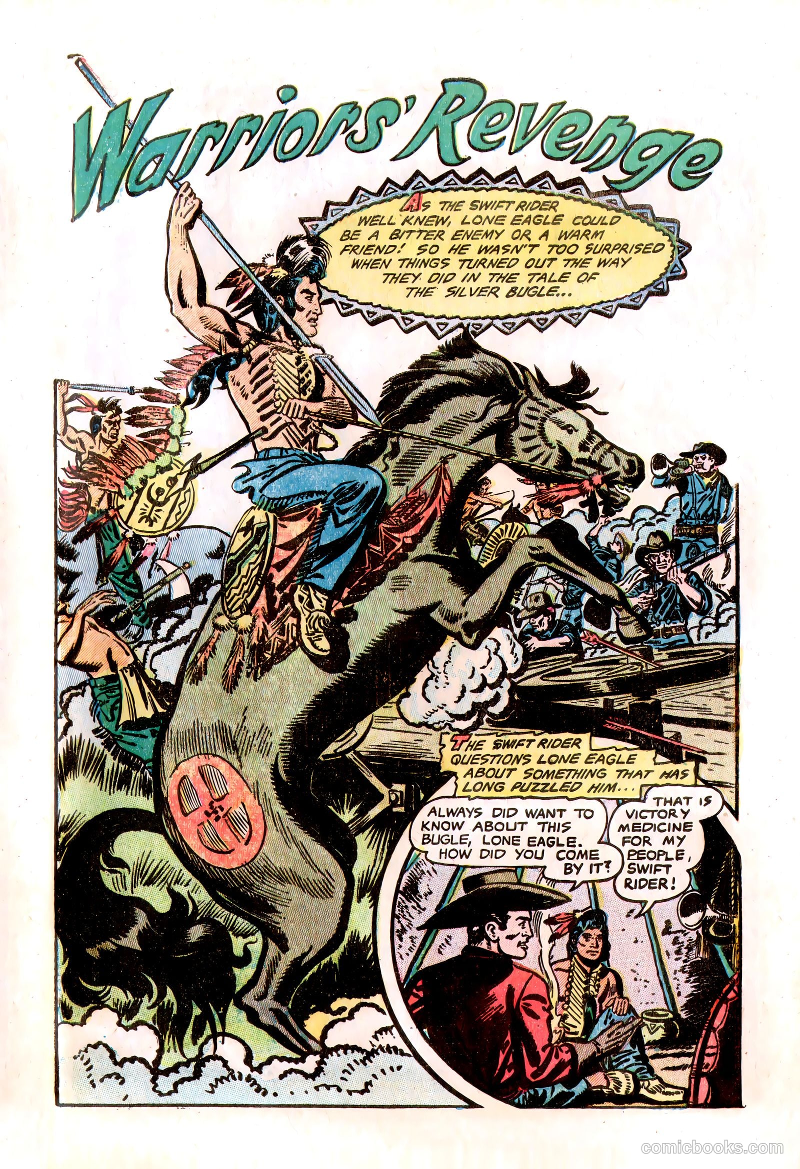 Lone Eagle #1 (1956) — page 27 of 36