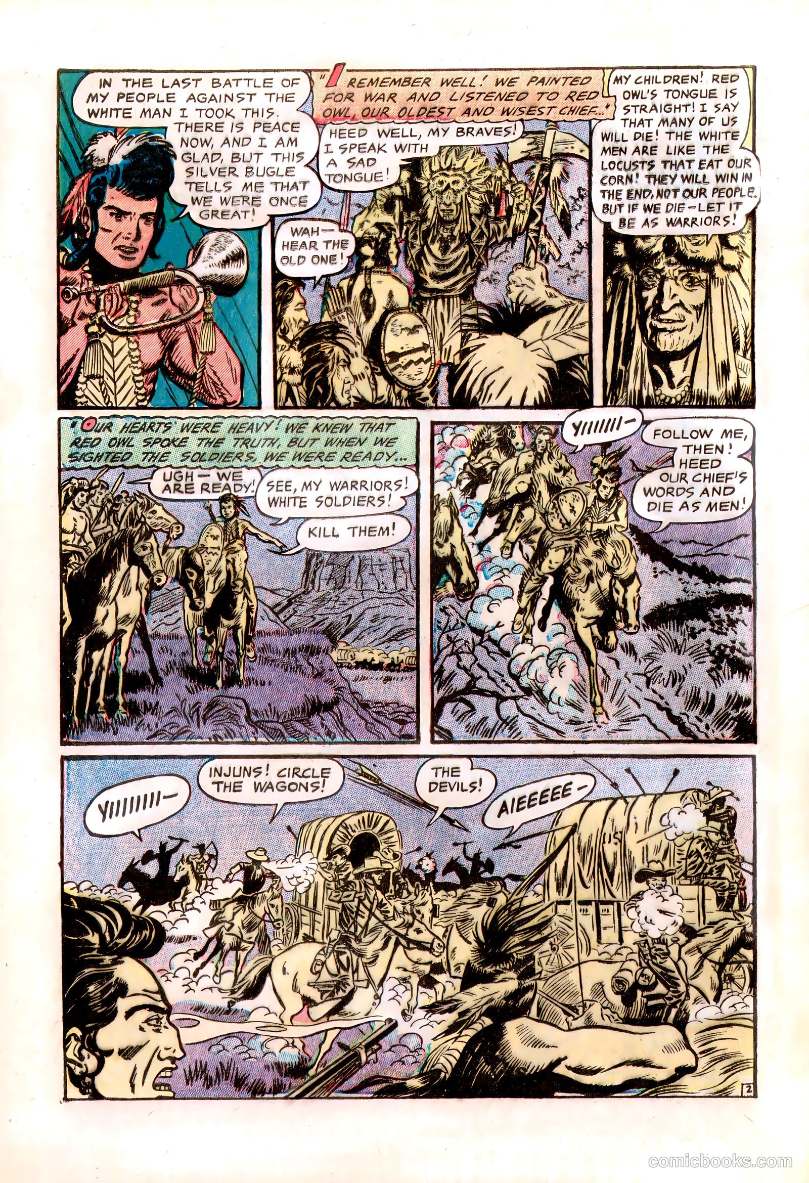 Lone Eagle #1 (1956) — page 28 of 36