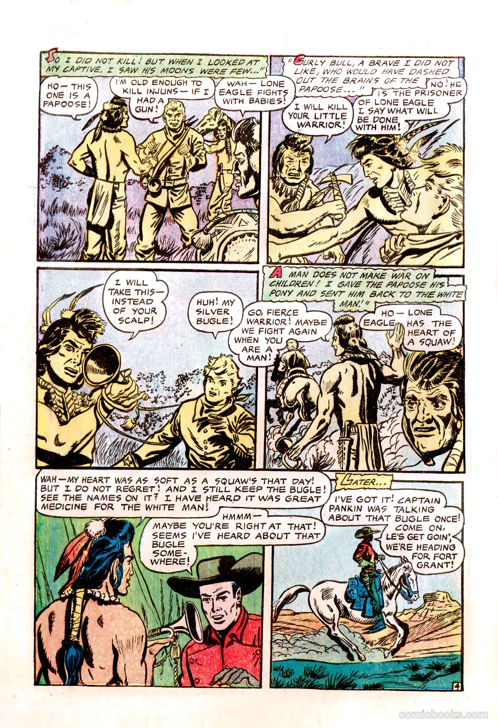 Lone Eagle #1 (1956) — page 30 of 36