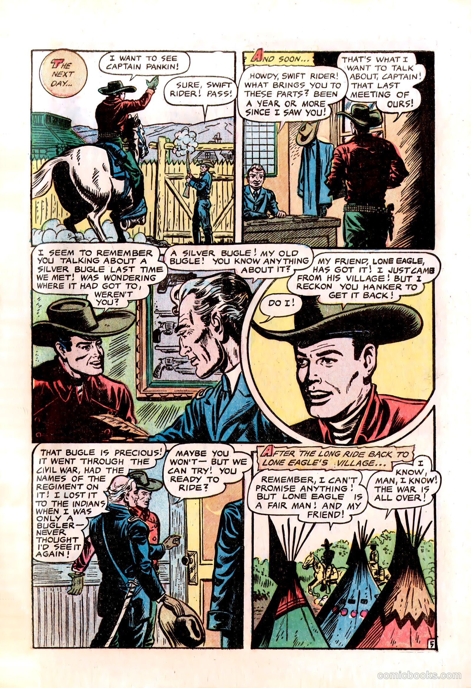 Lone Eagle #1 (1956) — page 31 of 36