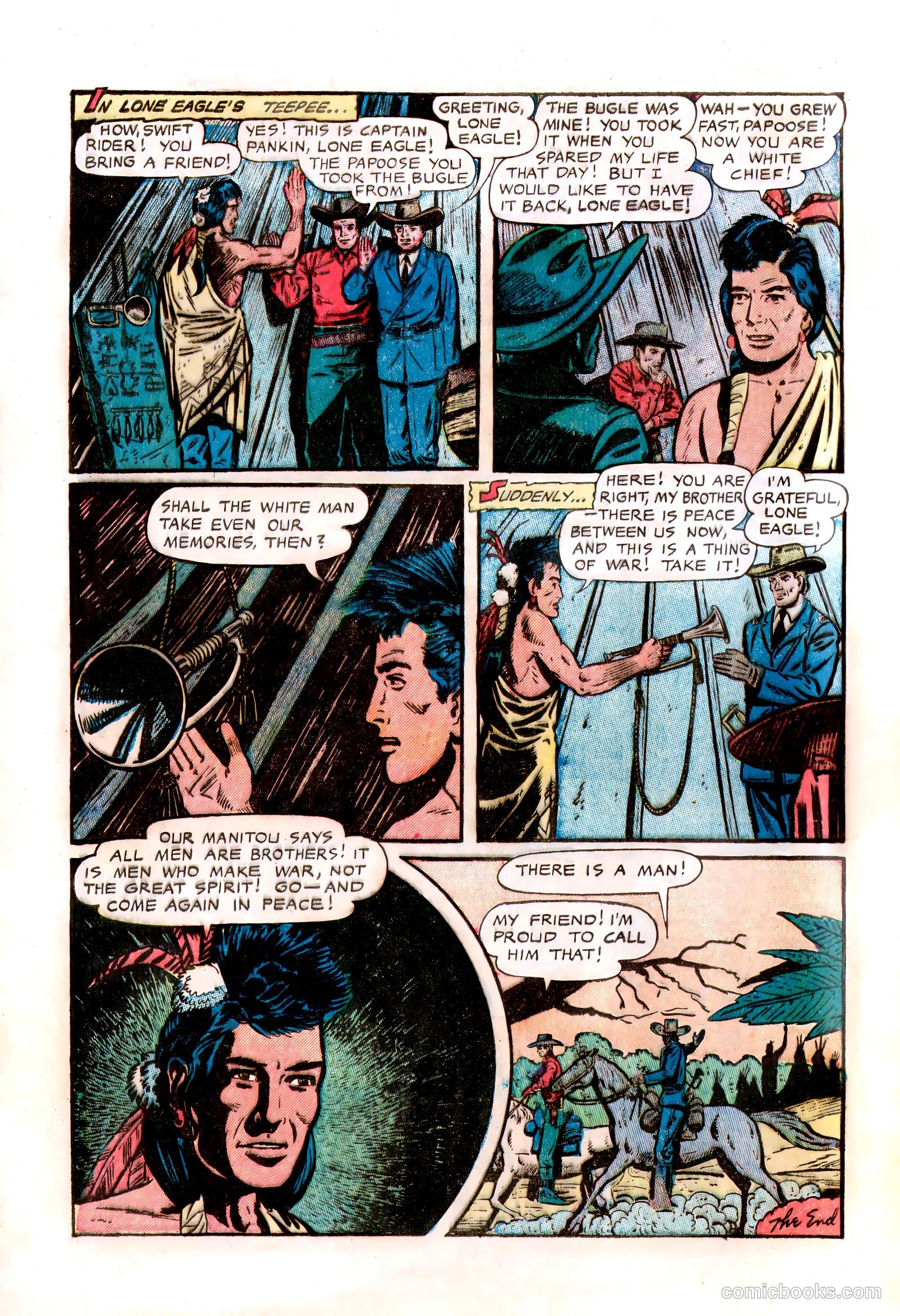 Lone Eagle #1 (1956) — page 32 of 36