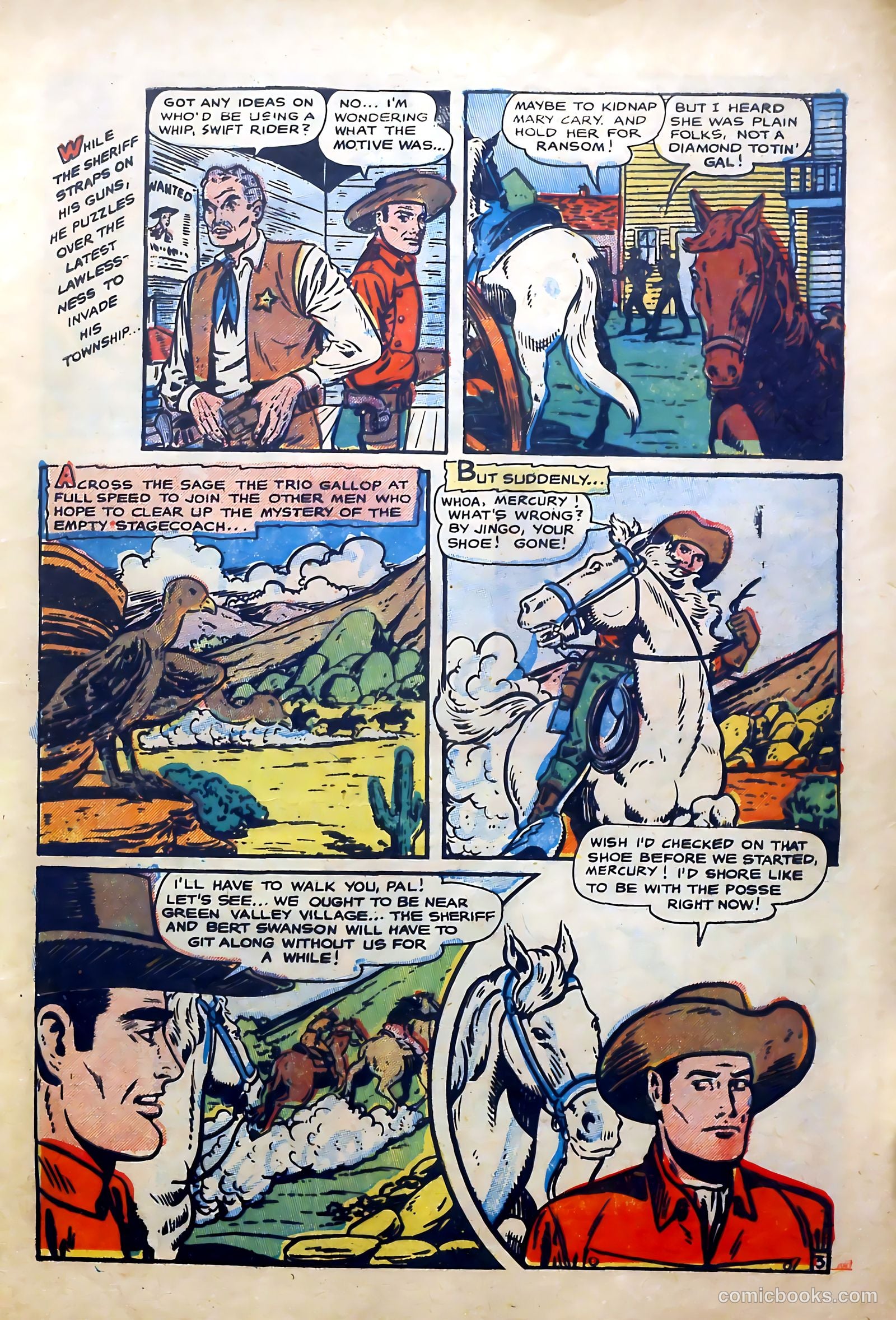 Lone Eagle #2 (1954) — page 7 of 36