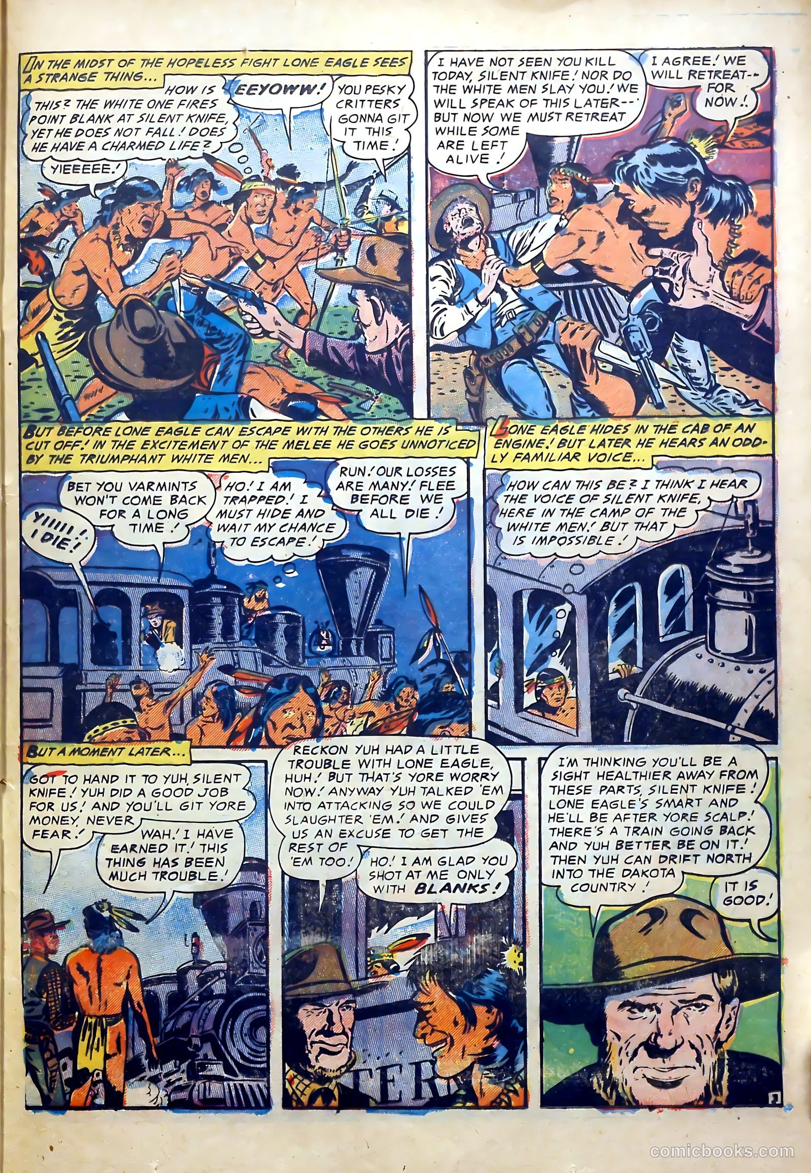 Lone Eagle #2 (1954) — page 23 of 36