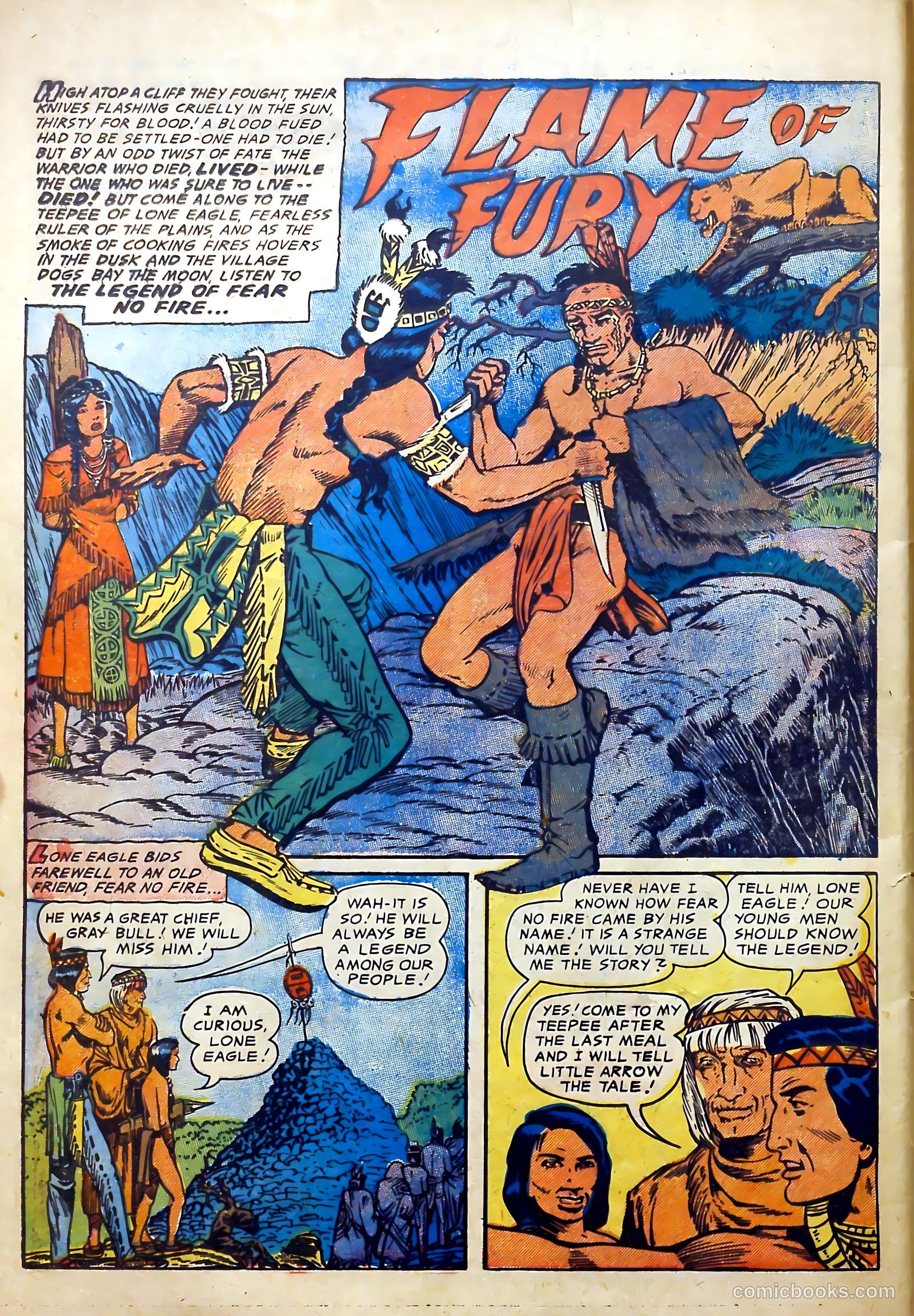 Lone Eagle #2 (1954) — page 28 of 36