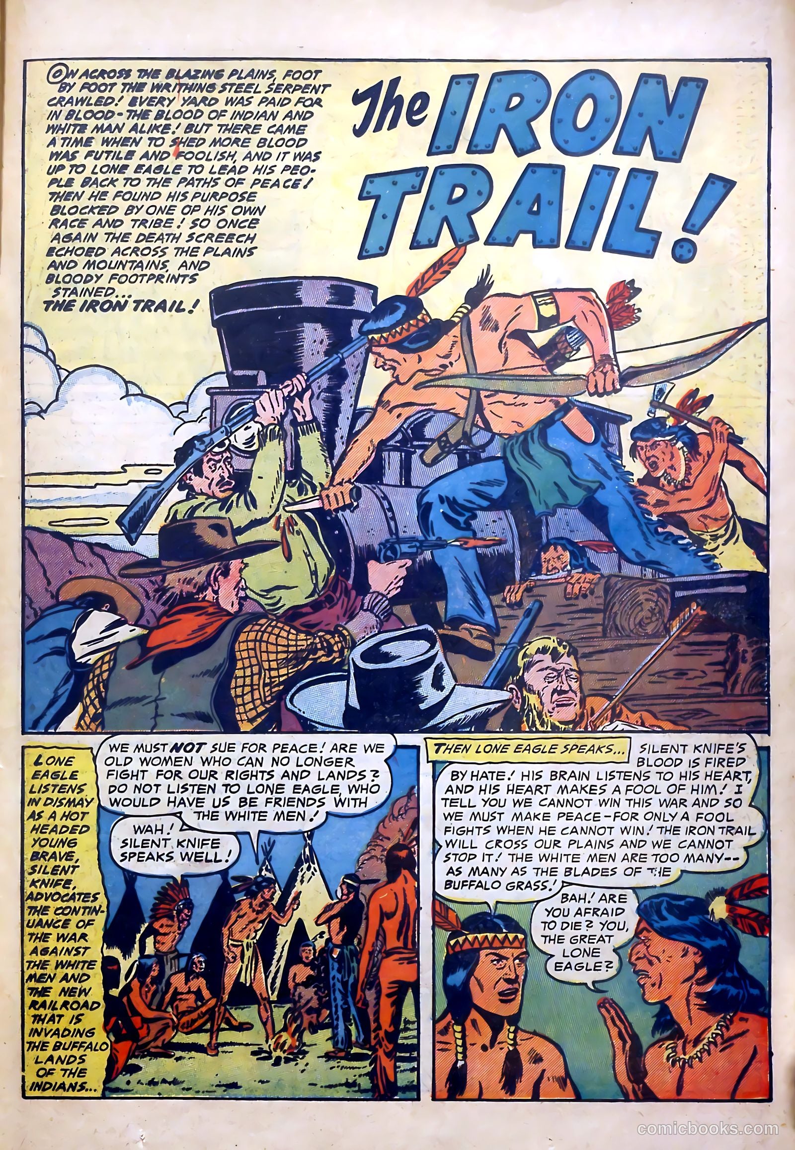 Lone Eagle #2 (1954) — page 21 of 36