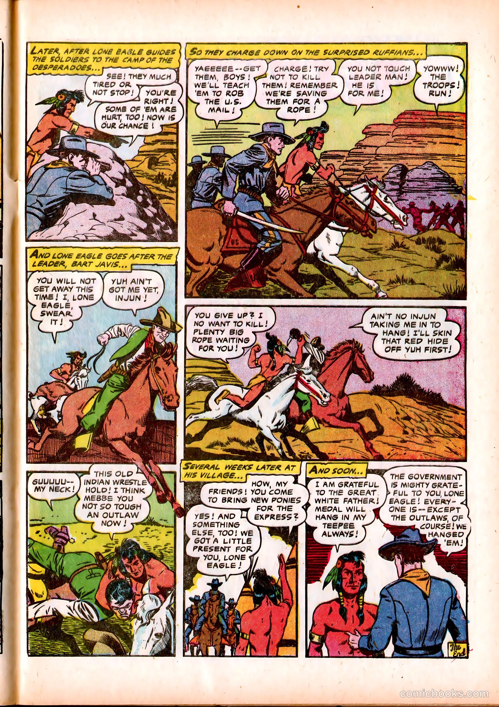 Lone Eagle #3 (1954) — page 9 of 36