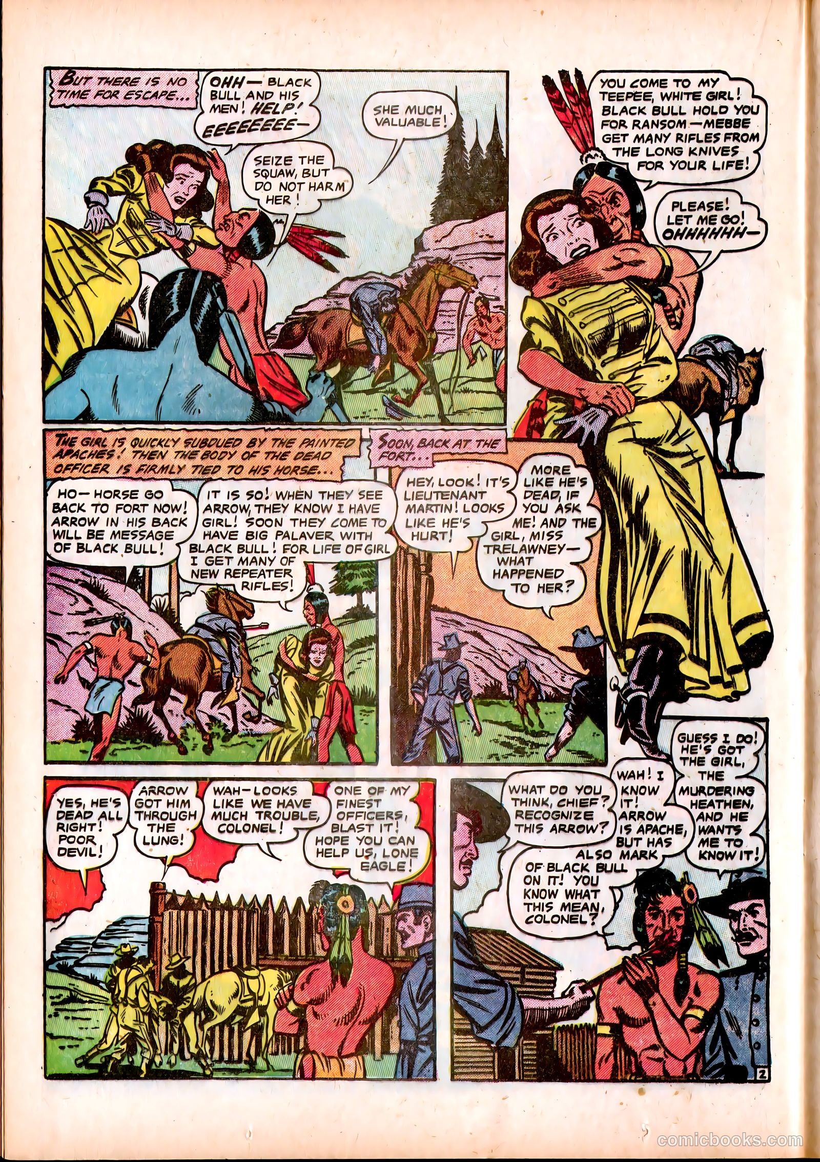 Lone Eagle #3 (1954) — page 22 of 36