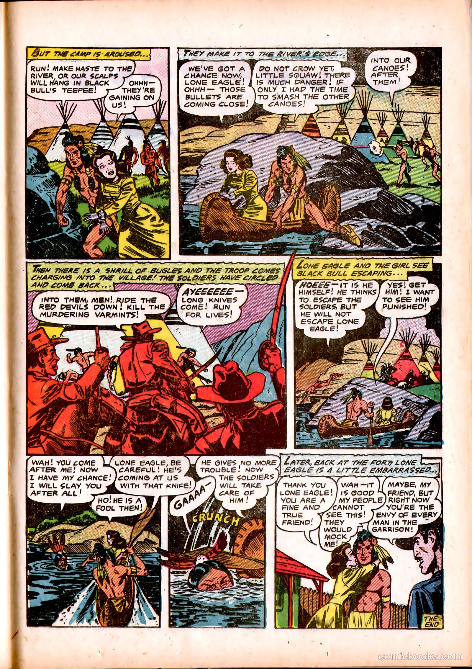 Lone Eagle #3 (1954) — page 25 of 36