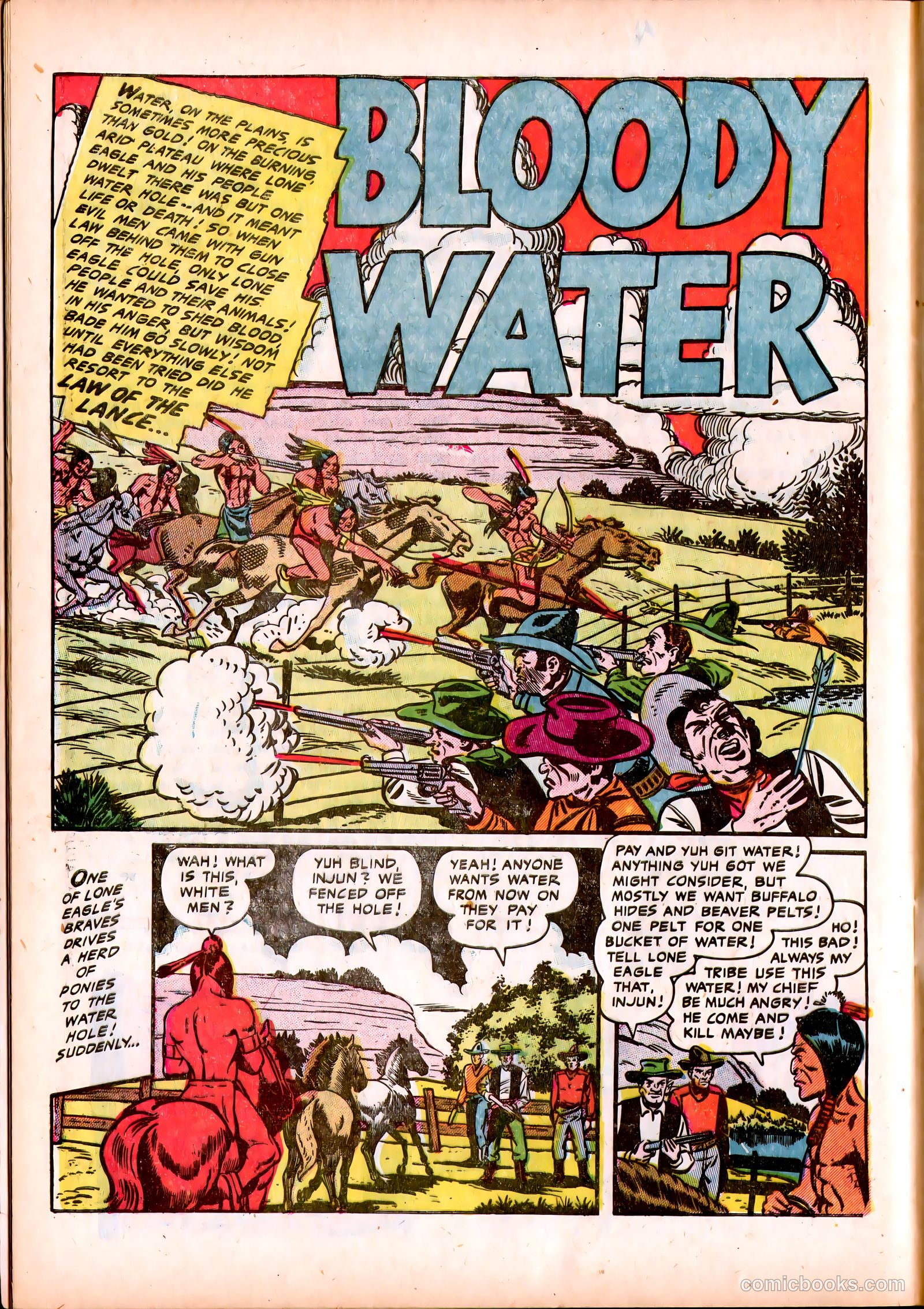 Lone Eagle #3 (1954) — page 28 of 36