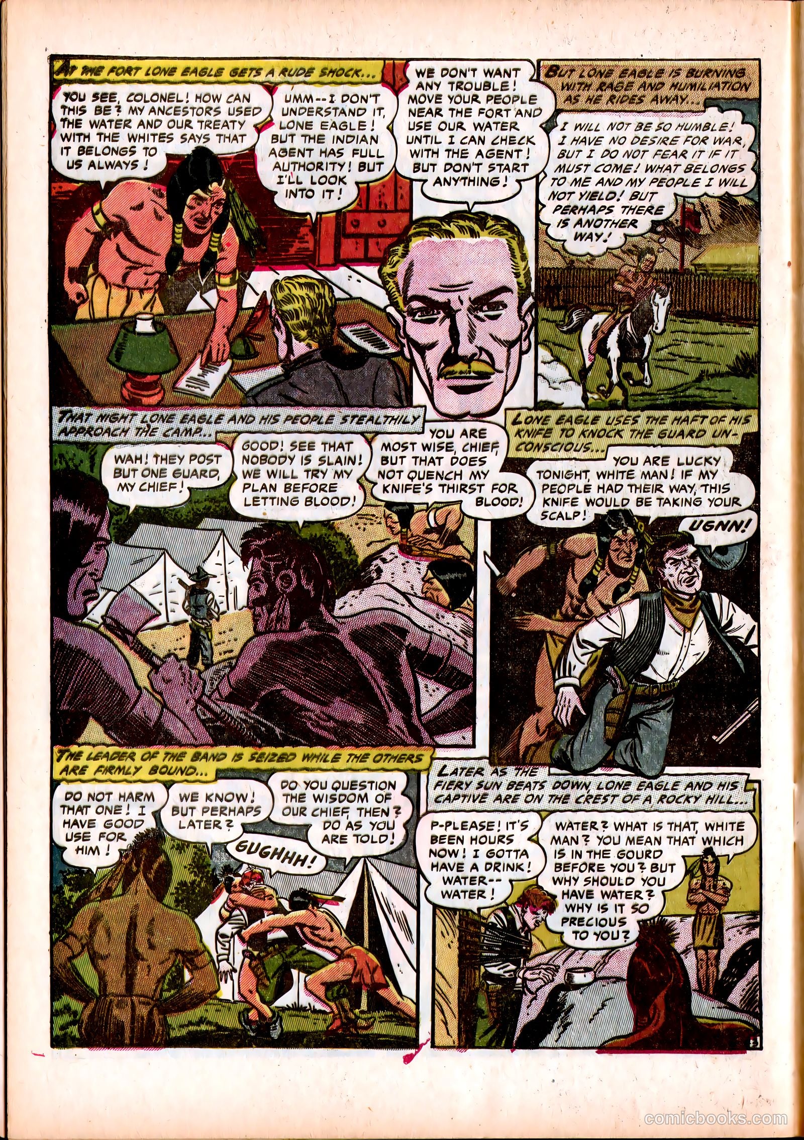 Lone Eagle #3 (1954) — page 30 of 36