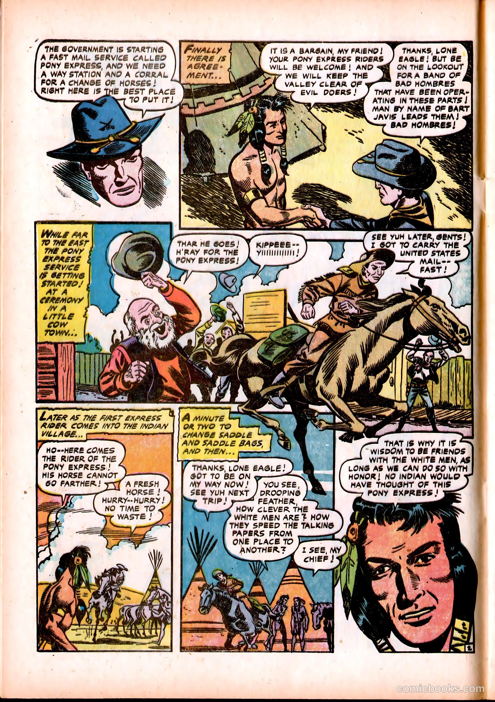 Lone Eagle #3 (1954) — page 6 of 36