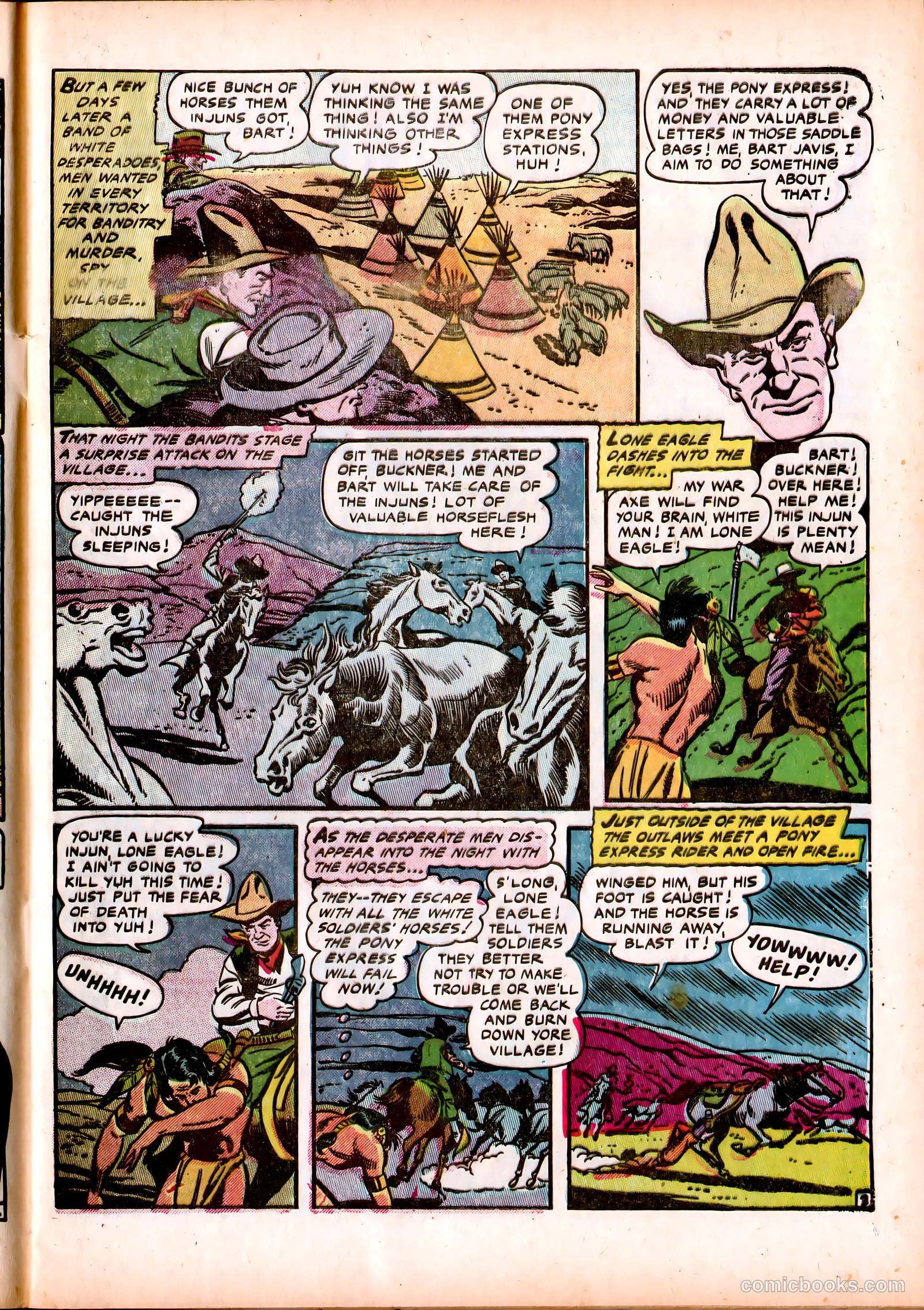 Lone Eagle #3 (1954) — page 7 of 36