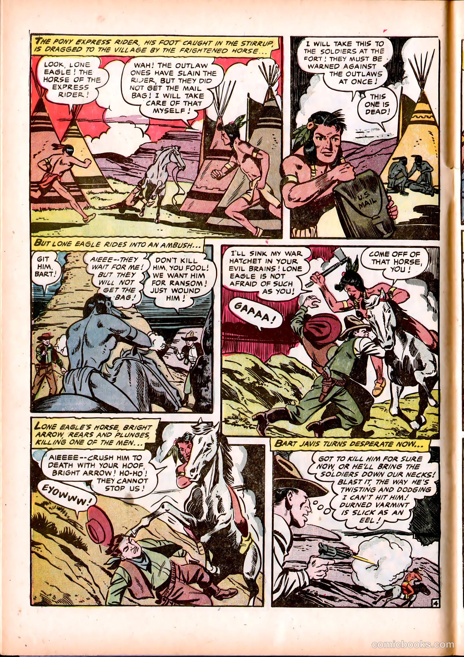 Lone Eagle #3 (1954) — page 8 of 36