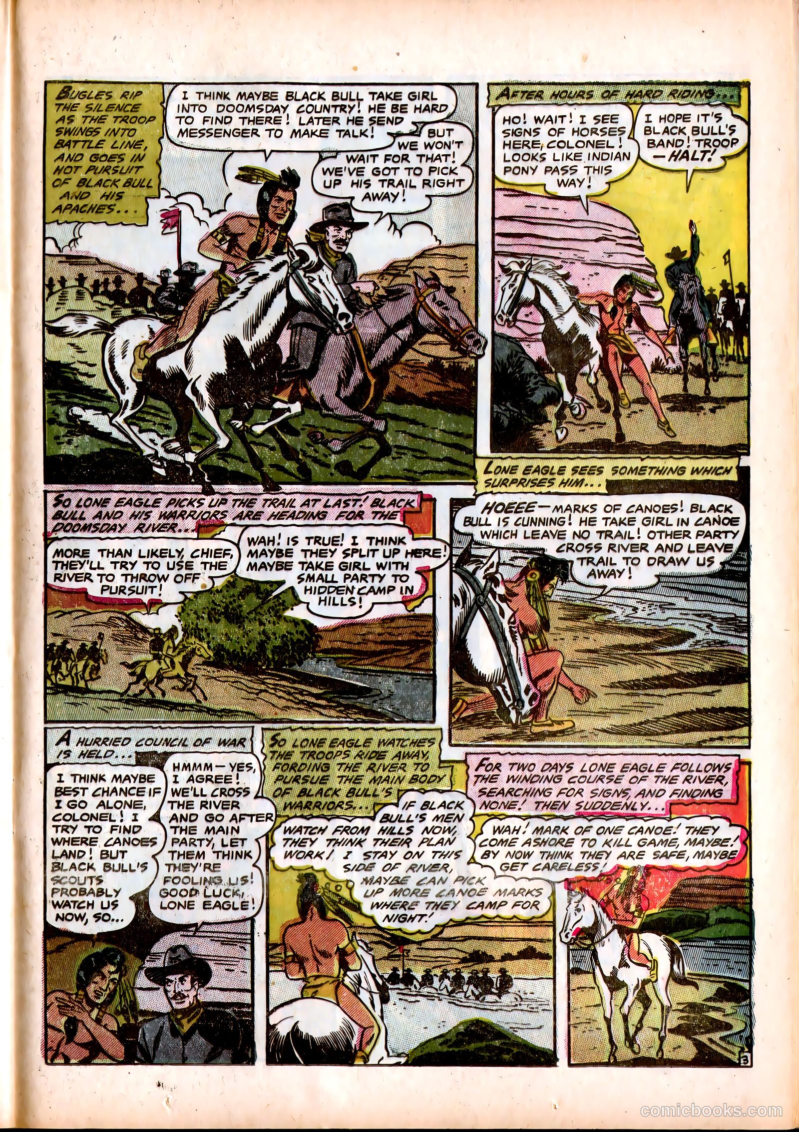Lone Eagle #3 (1954) — page 23 of 36