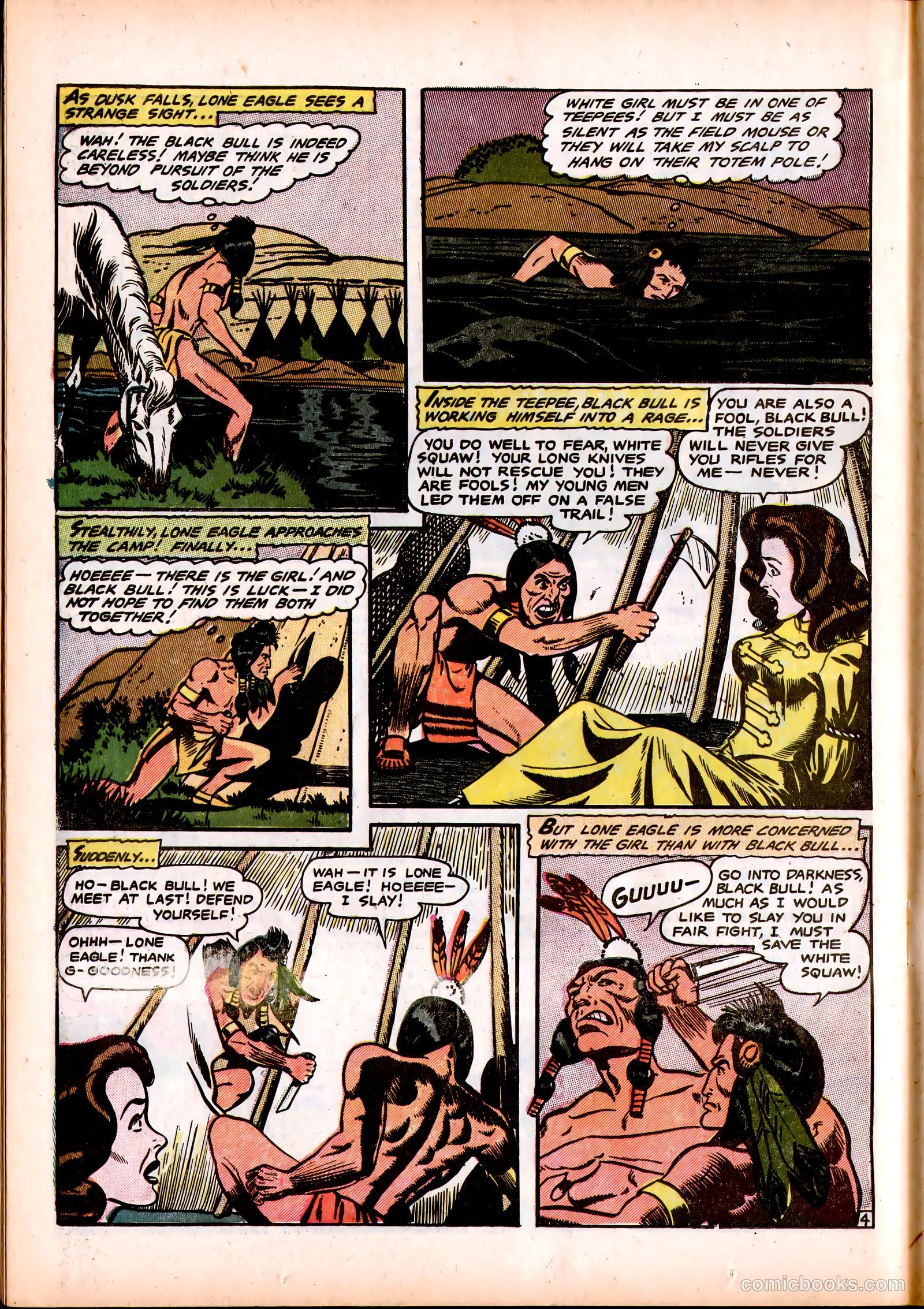 Lone Eagle #3 (1954) — page 24 of 36