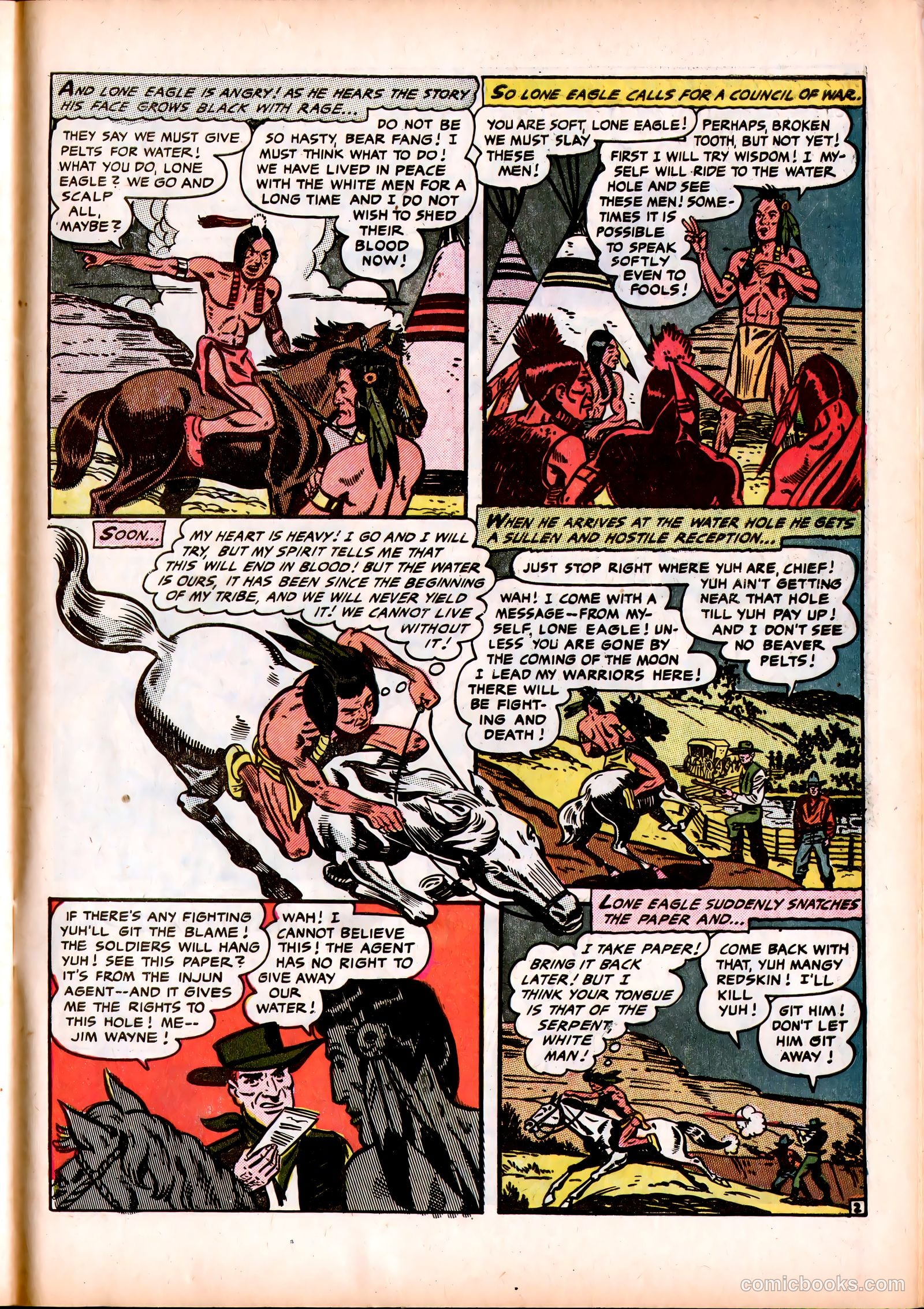 Lone Eagle #3 (1954) — page 29 of 36