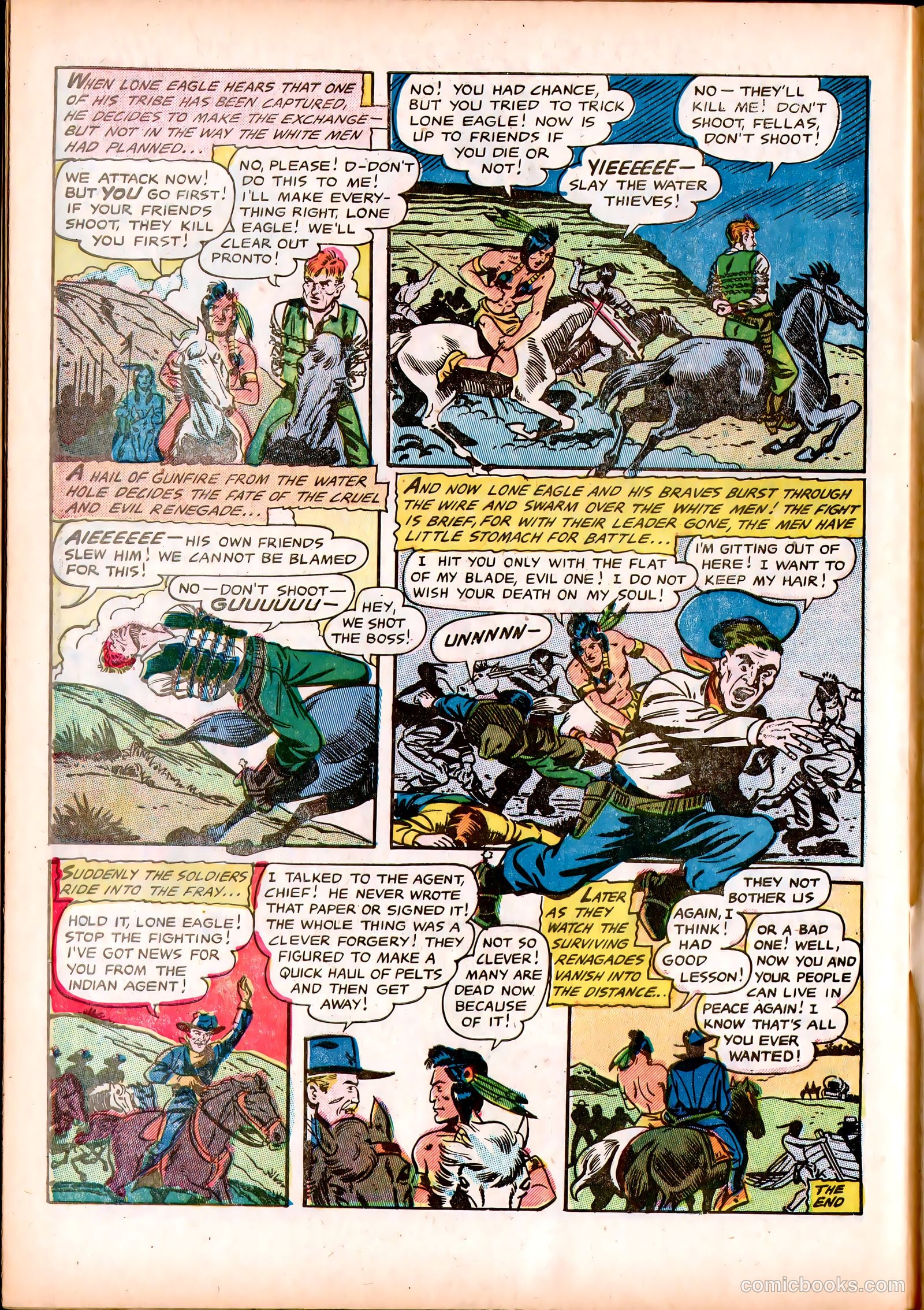 Lone Eagle #3 (1954) — page 32 of 36