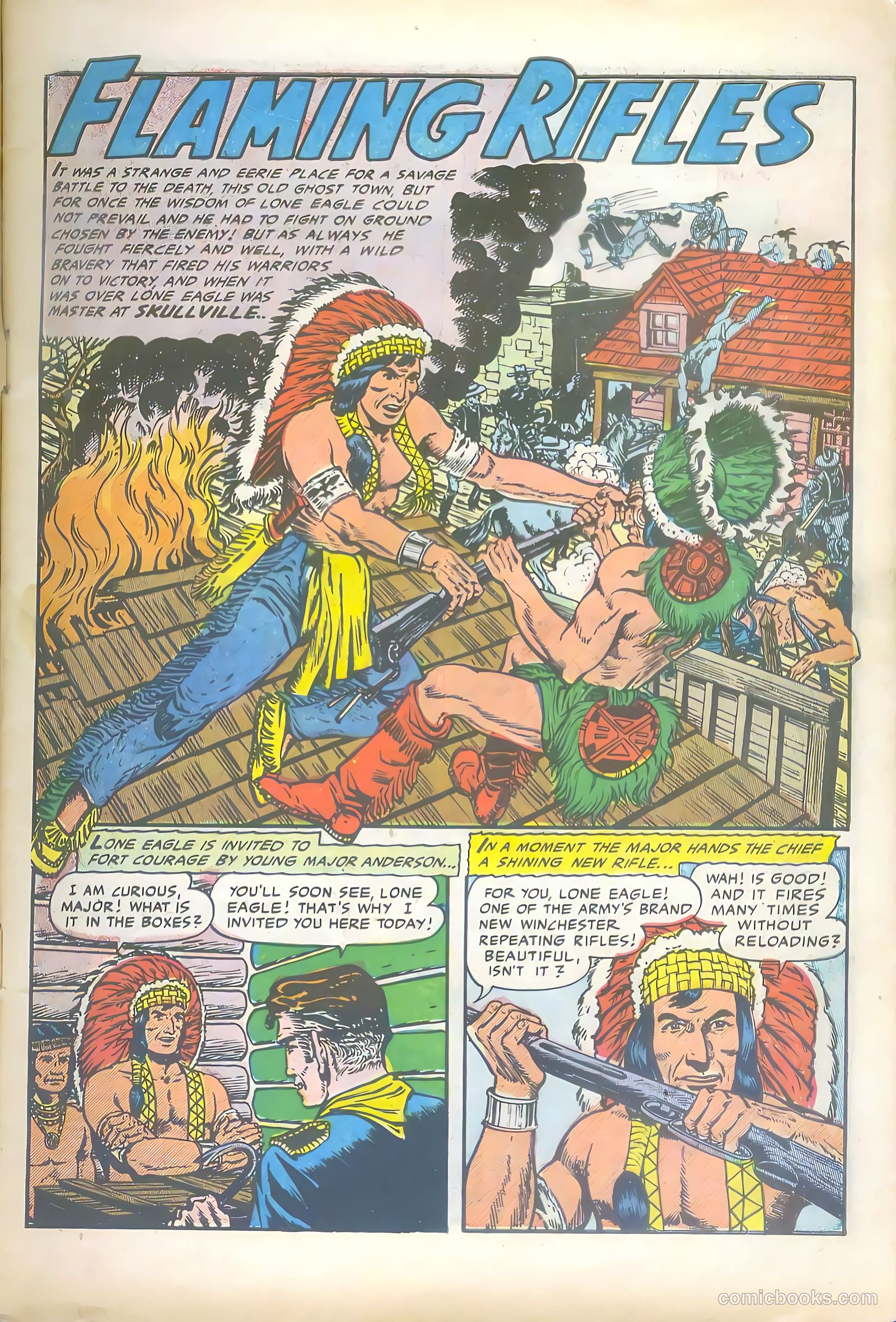 Lone Eagle #4 (1954) — page 3 of 36