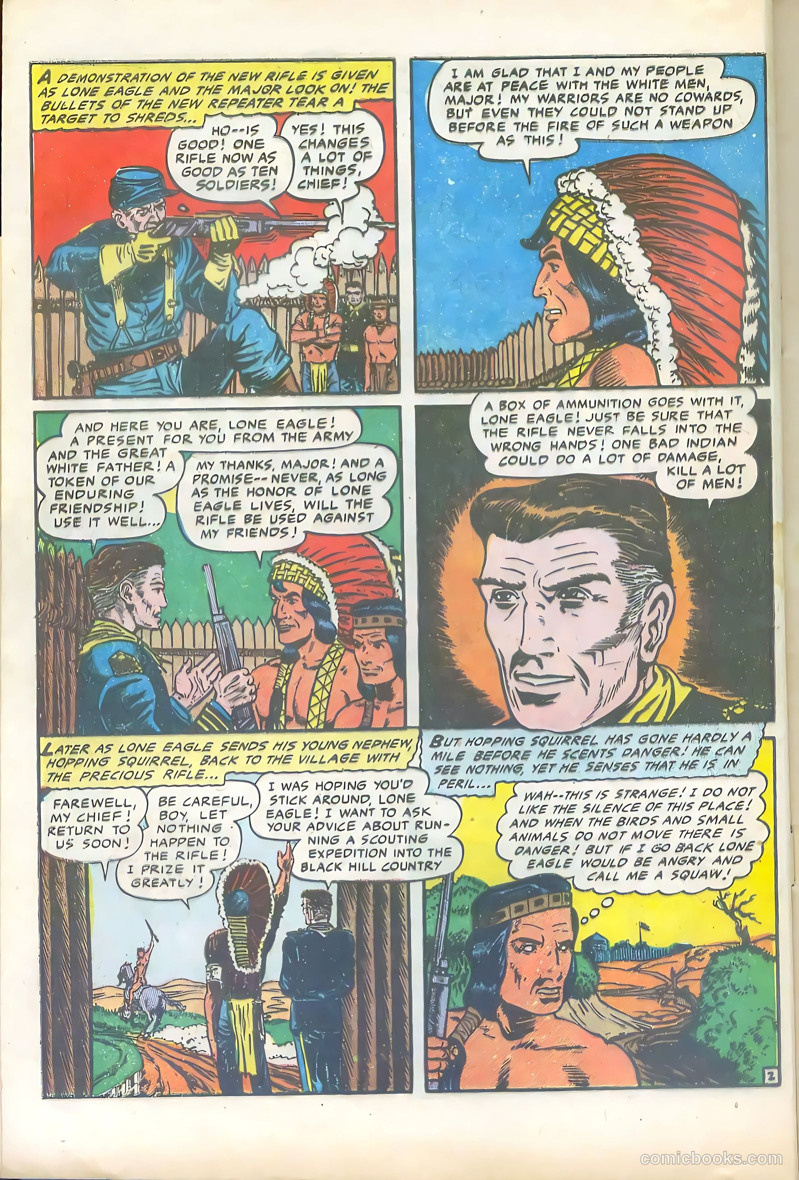 Lone Eagle #4 (1954) — page 4 of 36