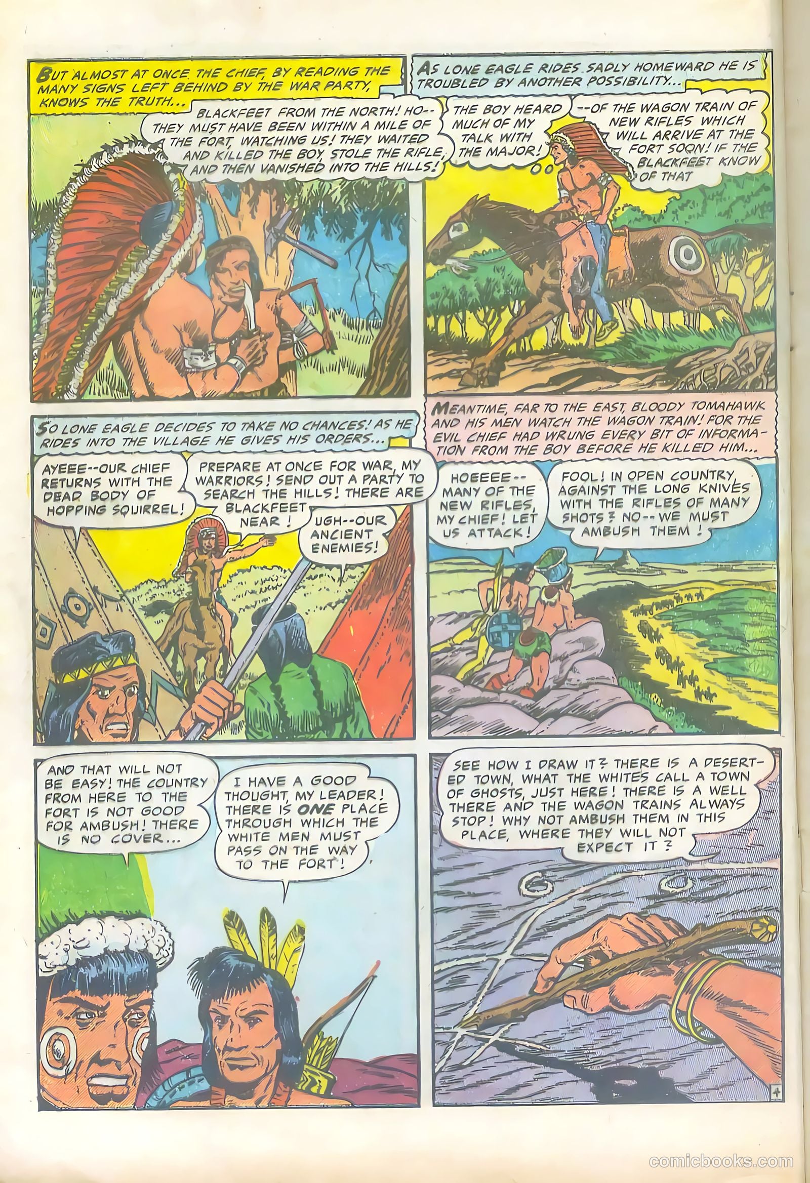 Lone Eagle #4 (1954) — page 6 of 36