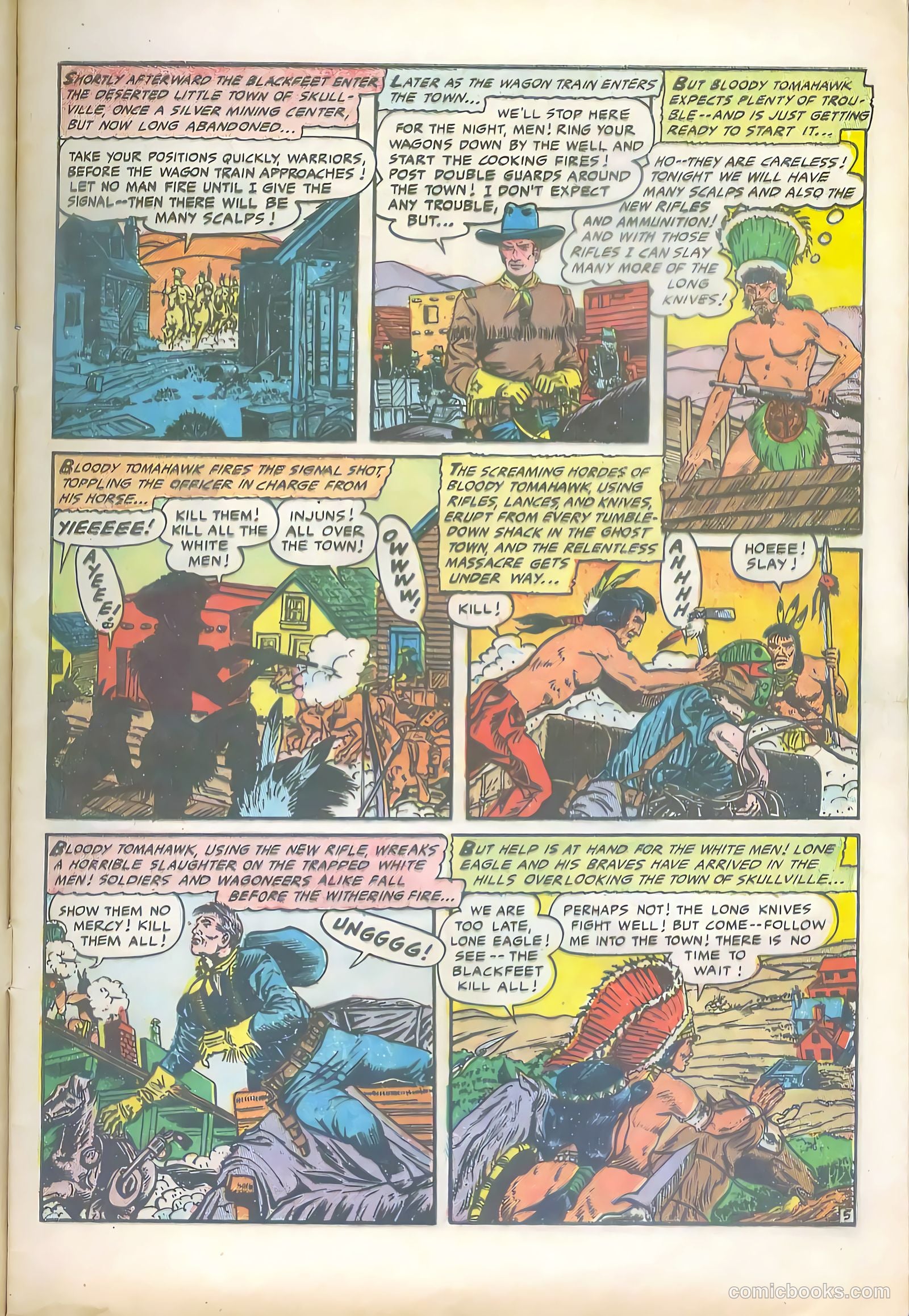 Lone Eagle #4 (1954) — page 7 of 36