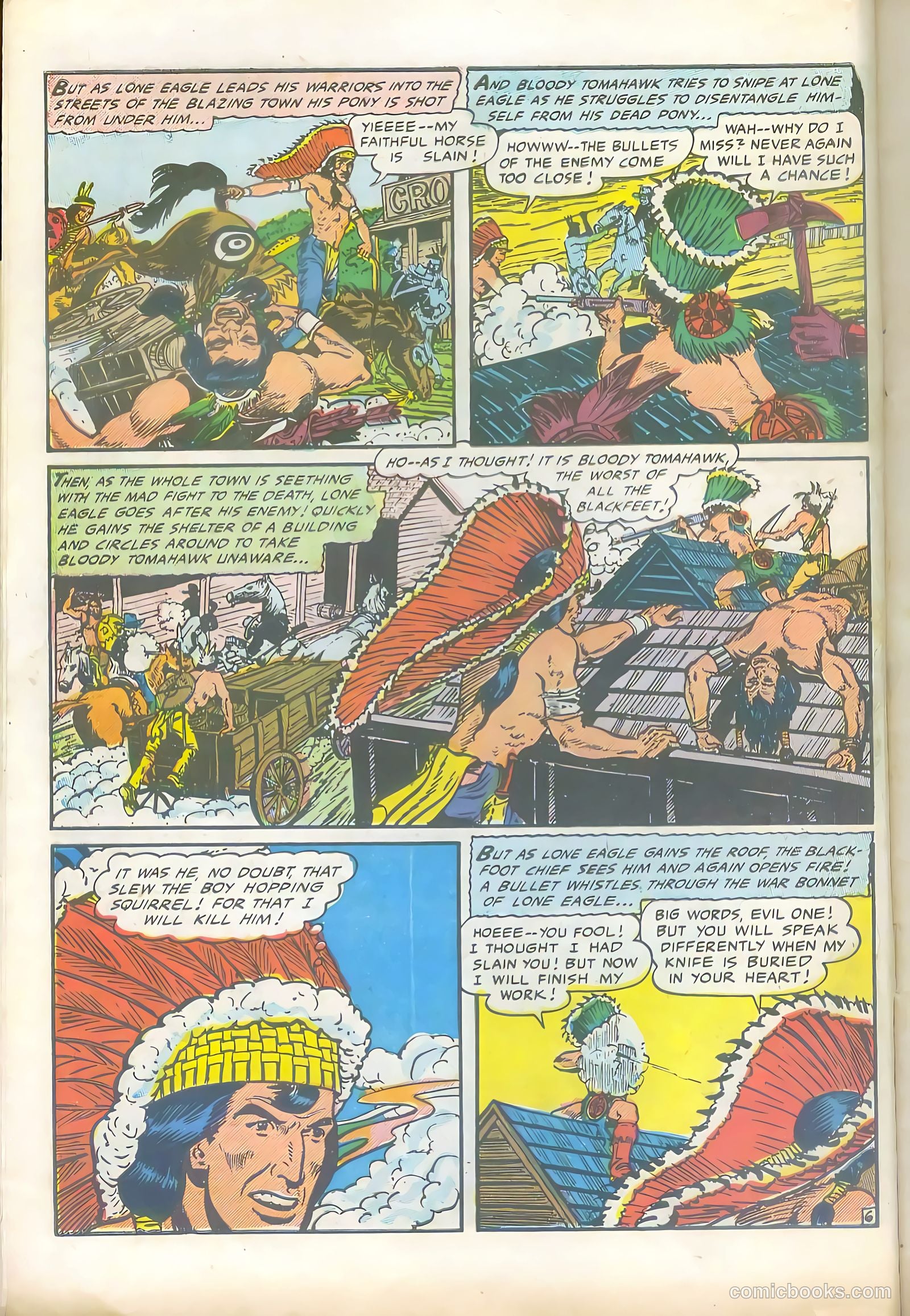 Lone Eagle #4 (1954) — page 8 of 36