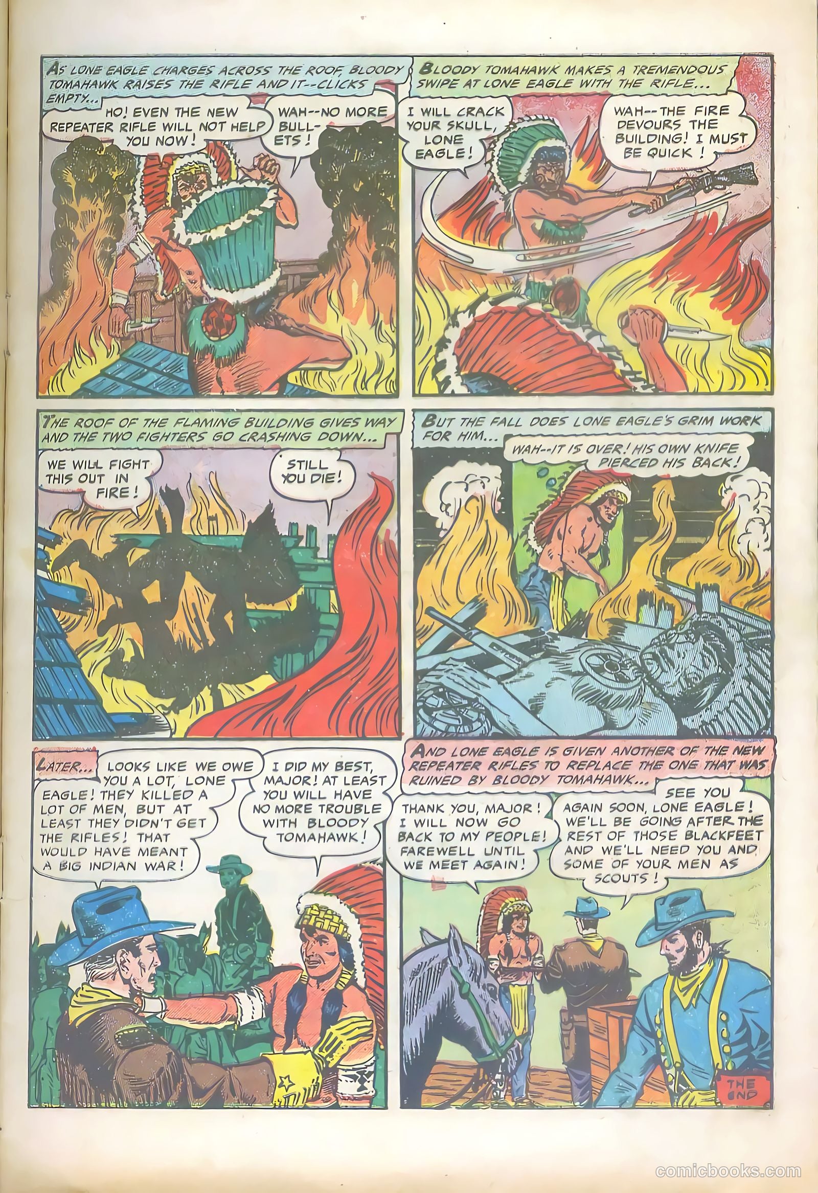 Lone Eagle #4 (1954) — page 9 of 36
