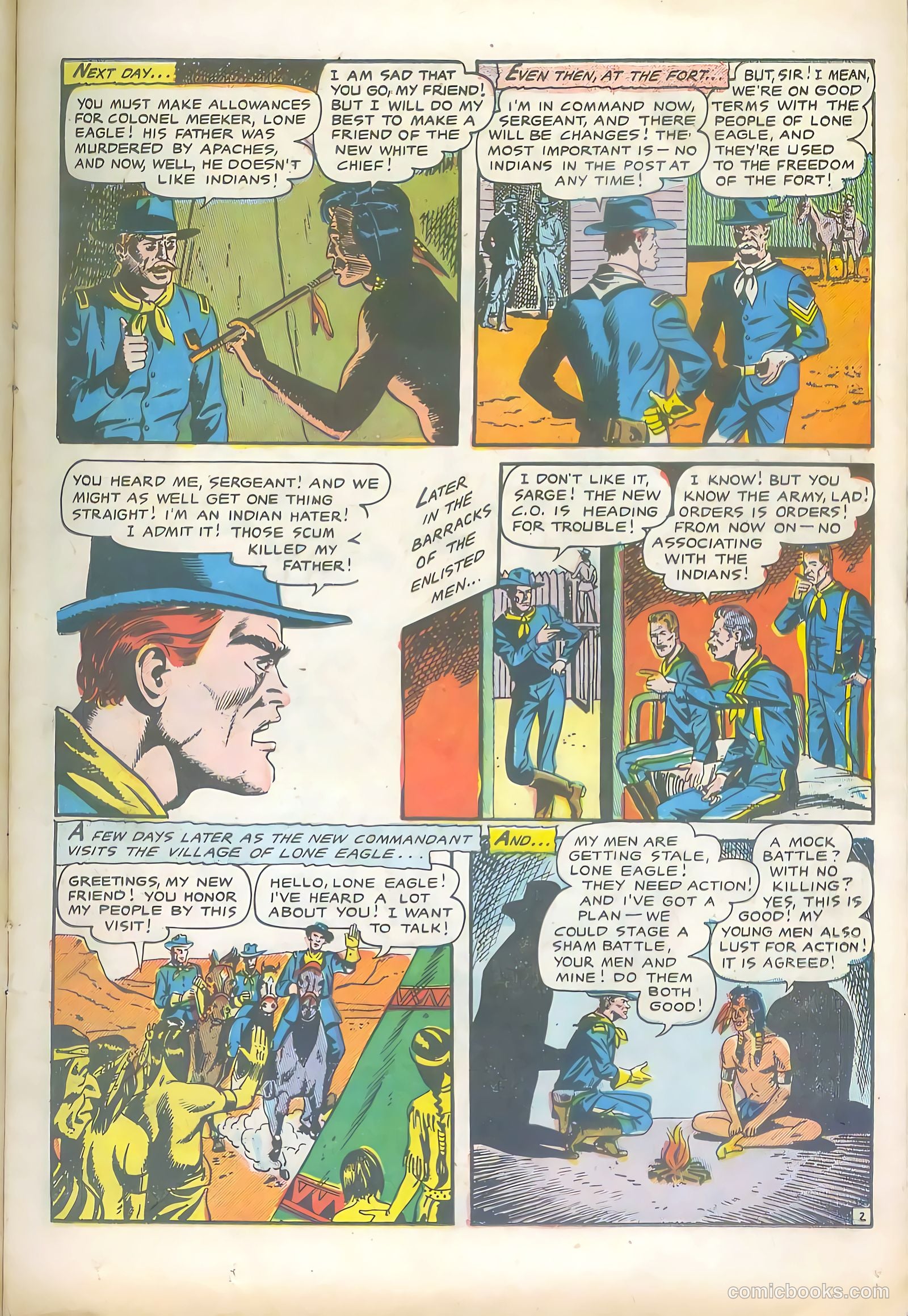 Lone Eagle #4 (1954) — page 13 of 36