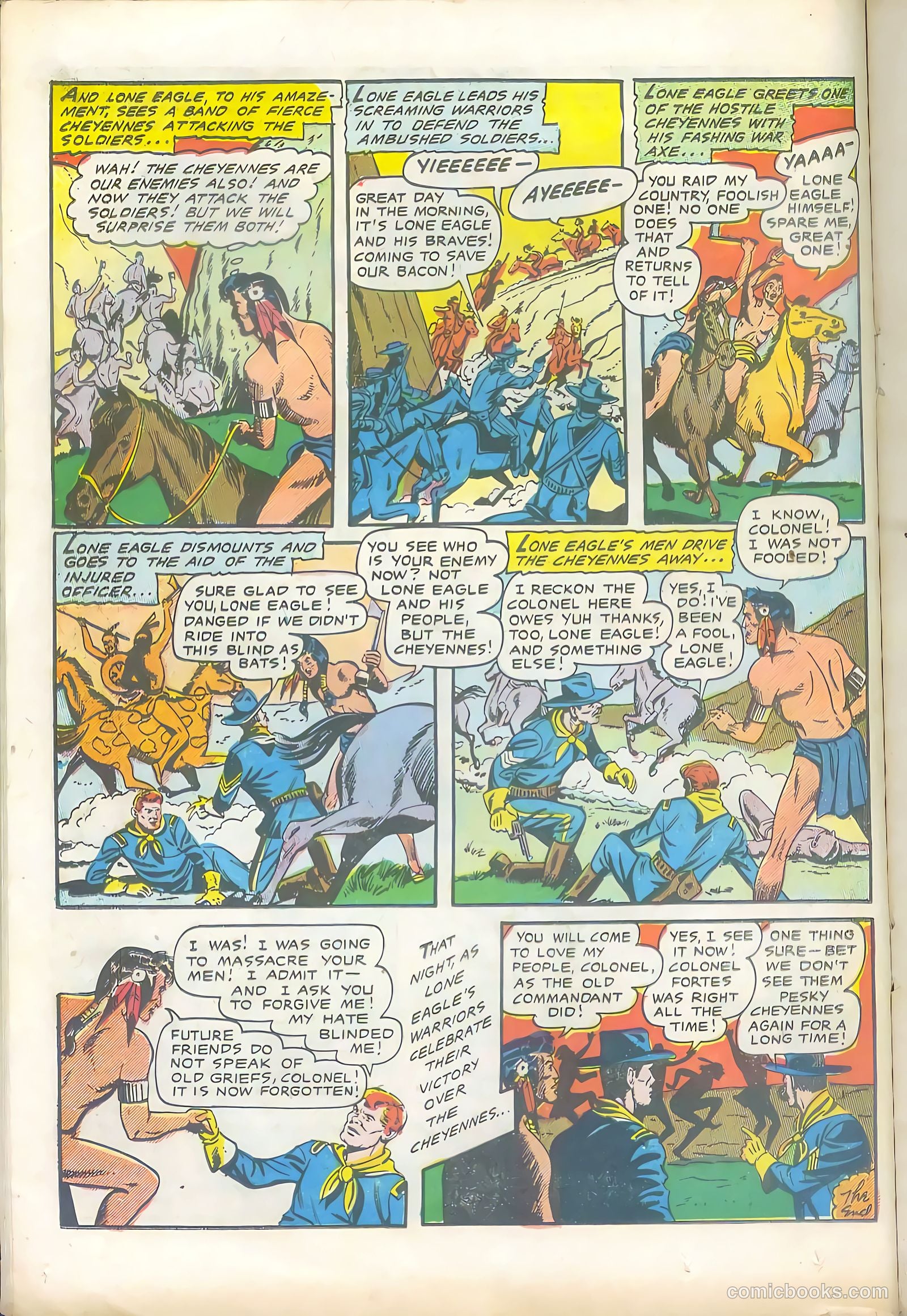 Lone Eagle #4 (1954) — page 16 of 36
